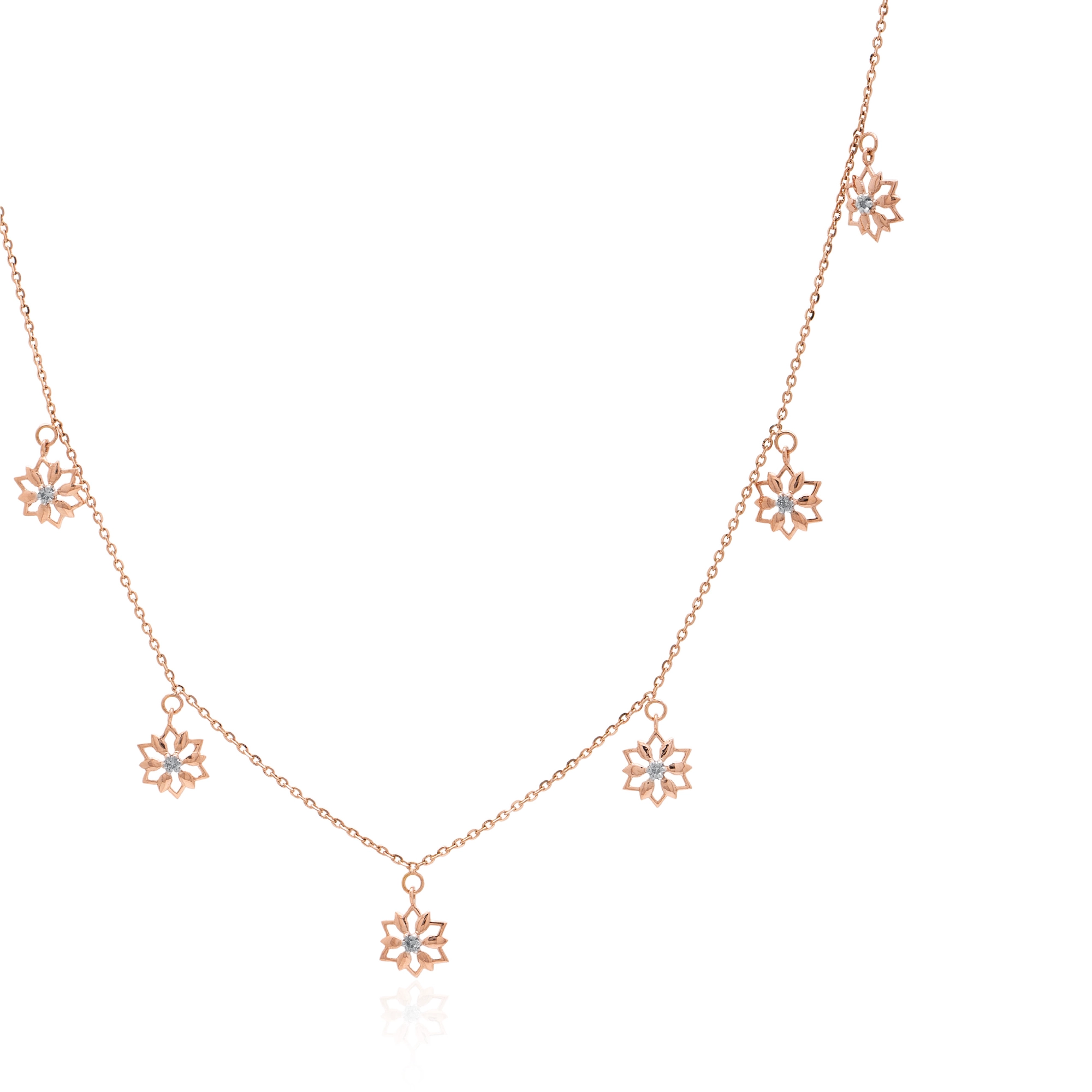 Rose Gold Diamond Necklace
