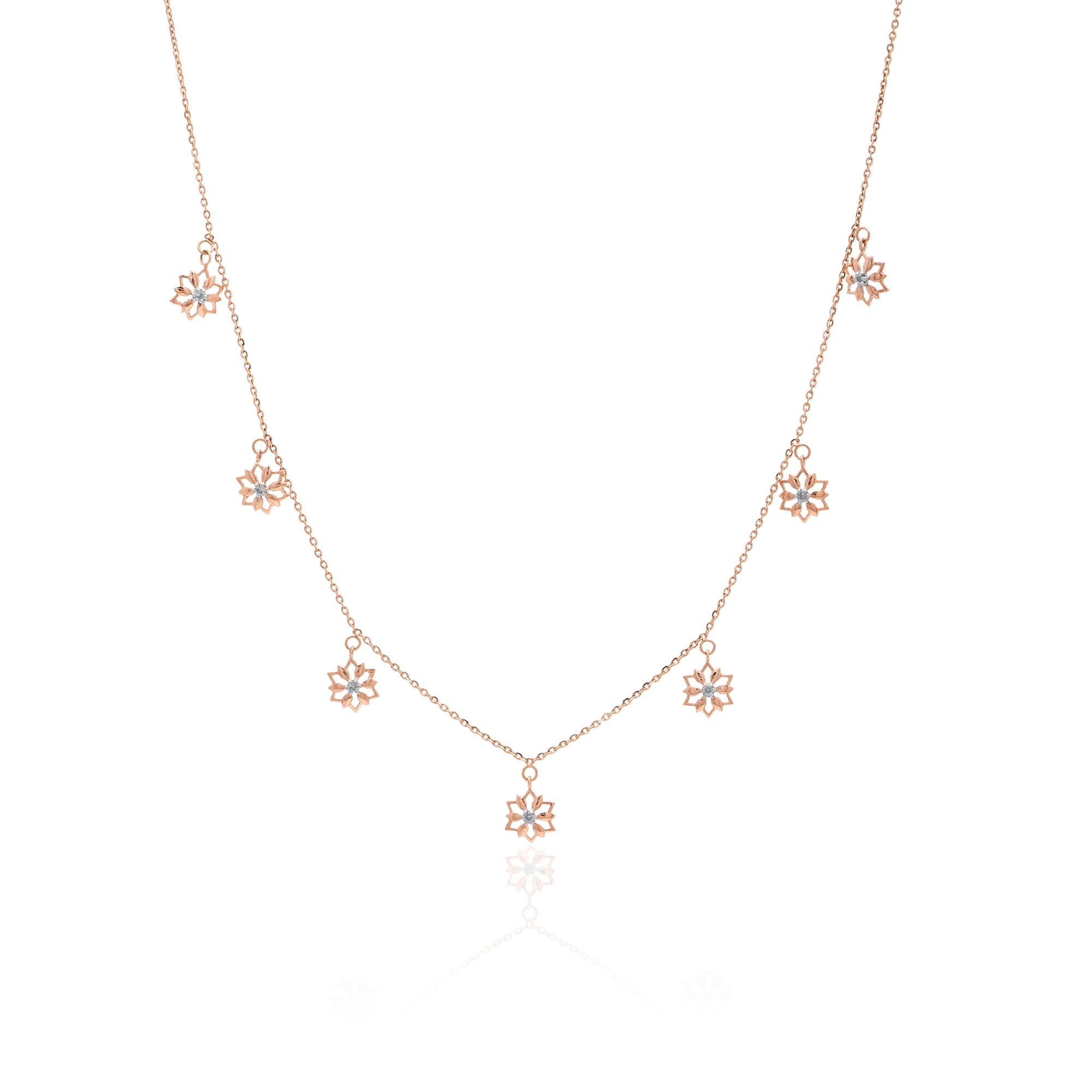 Rose Gold Diamond Necklace