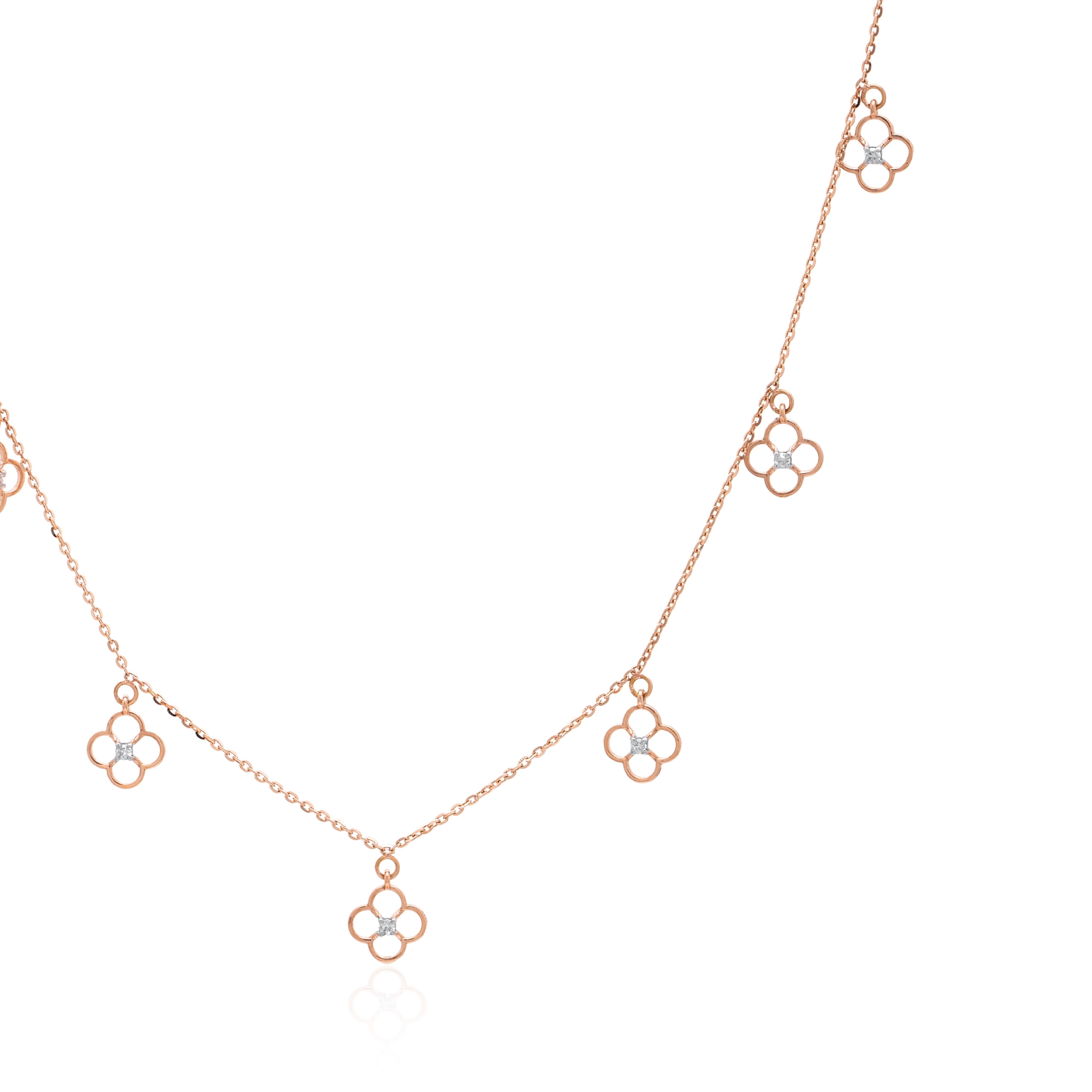 Rose Gold Diamond Necklace