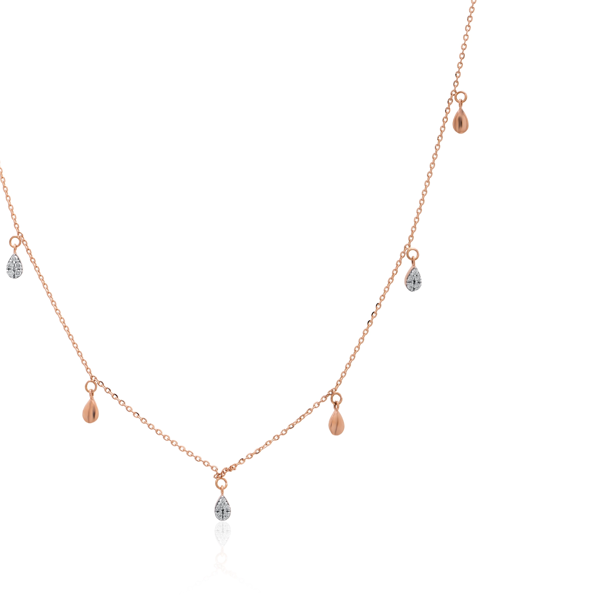 Rose Gold Diamond Necklace