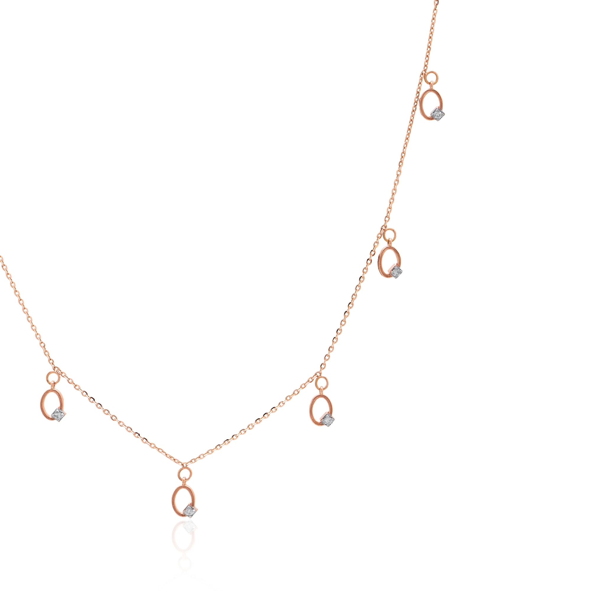 Rose Gold Diamond Necklace