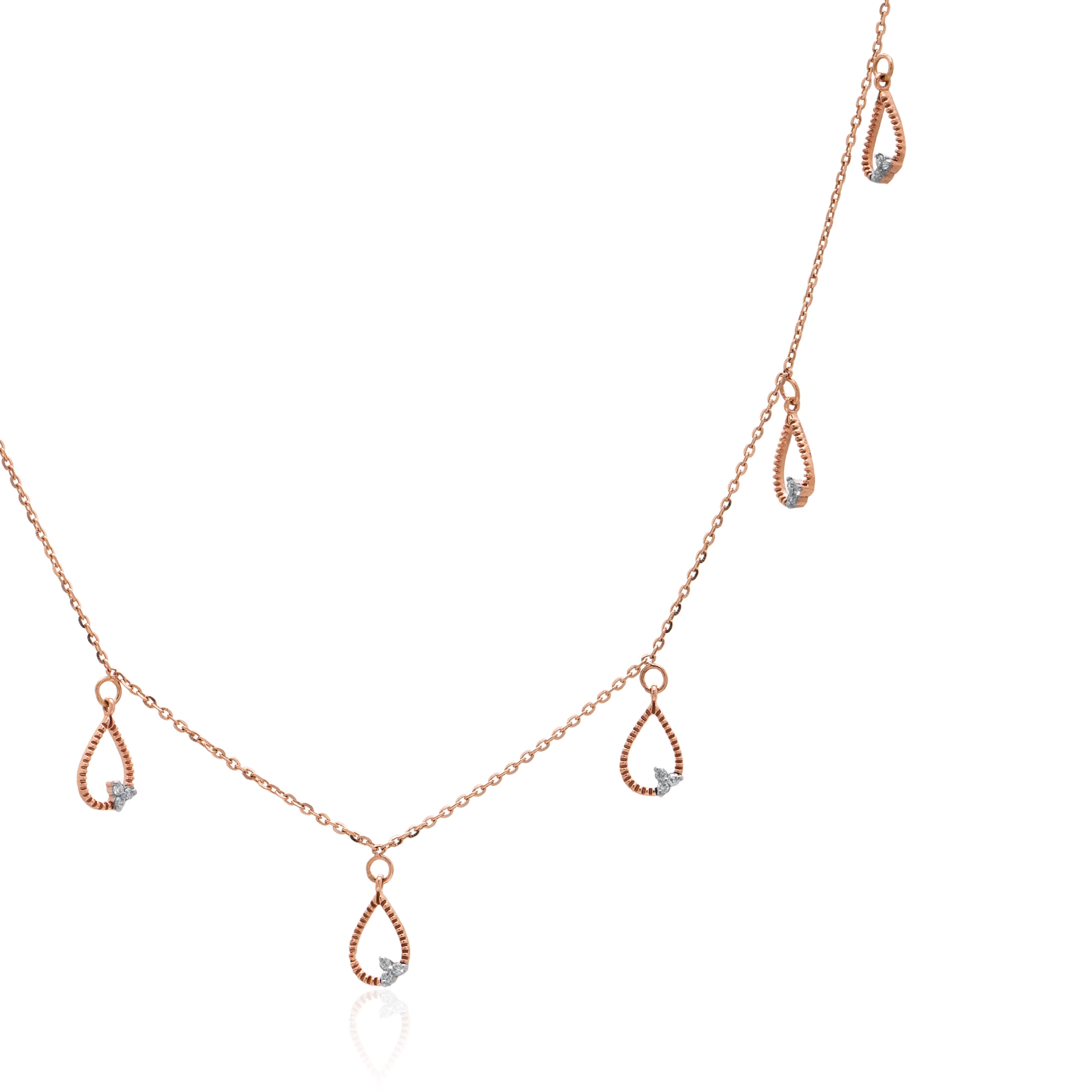 Rose Gold Diamond Necklace