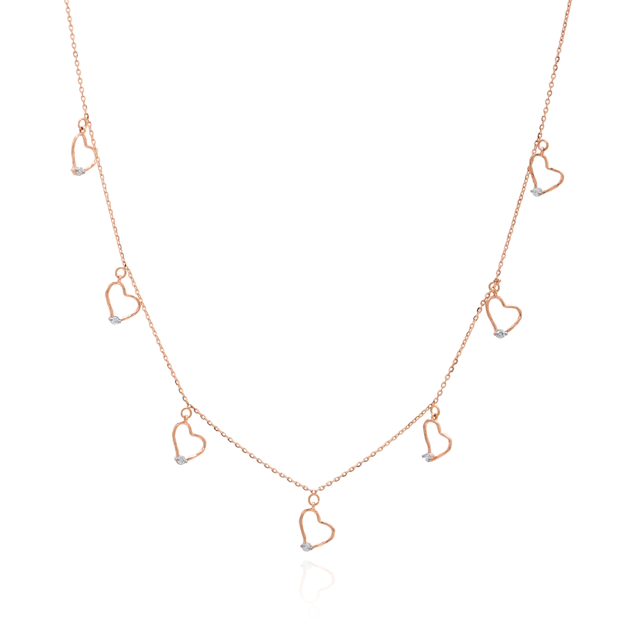 Rose Gold Diamond Necklace thumbnail 3