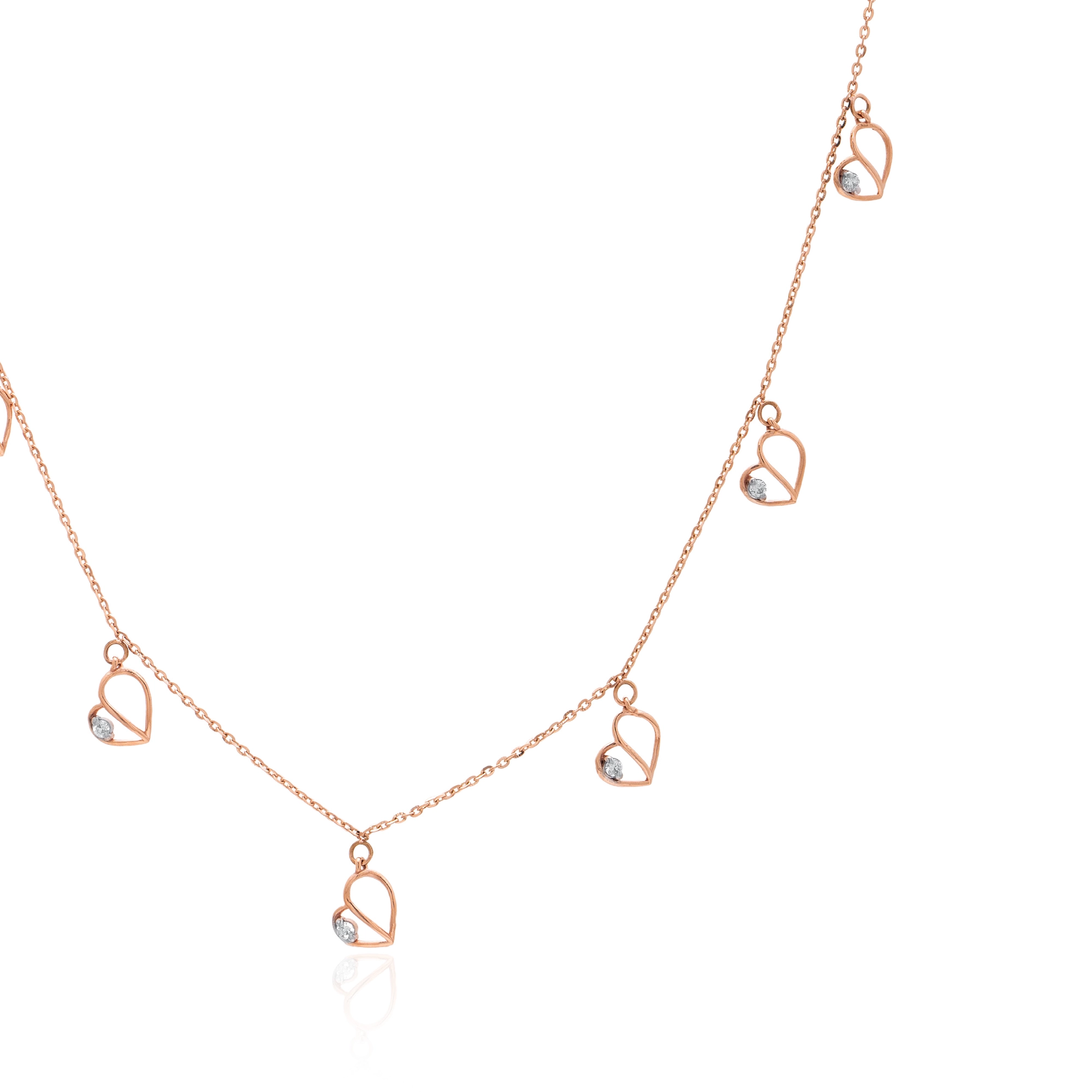 Rose Gold Diamond Necklace