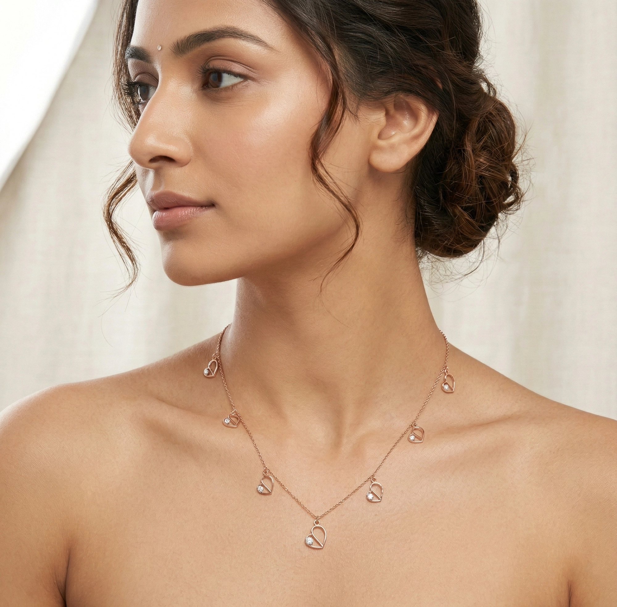 Rose Gold Diamond Necklace