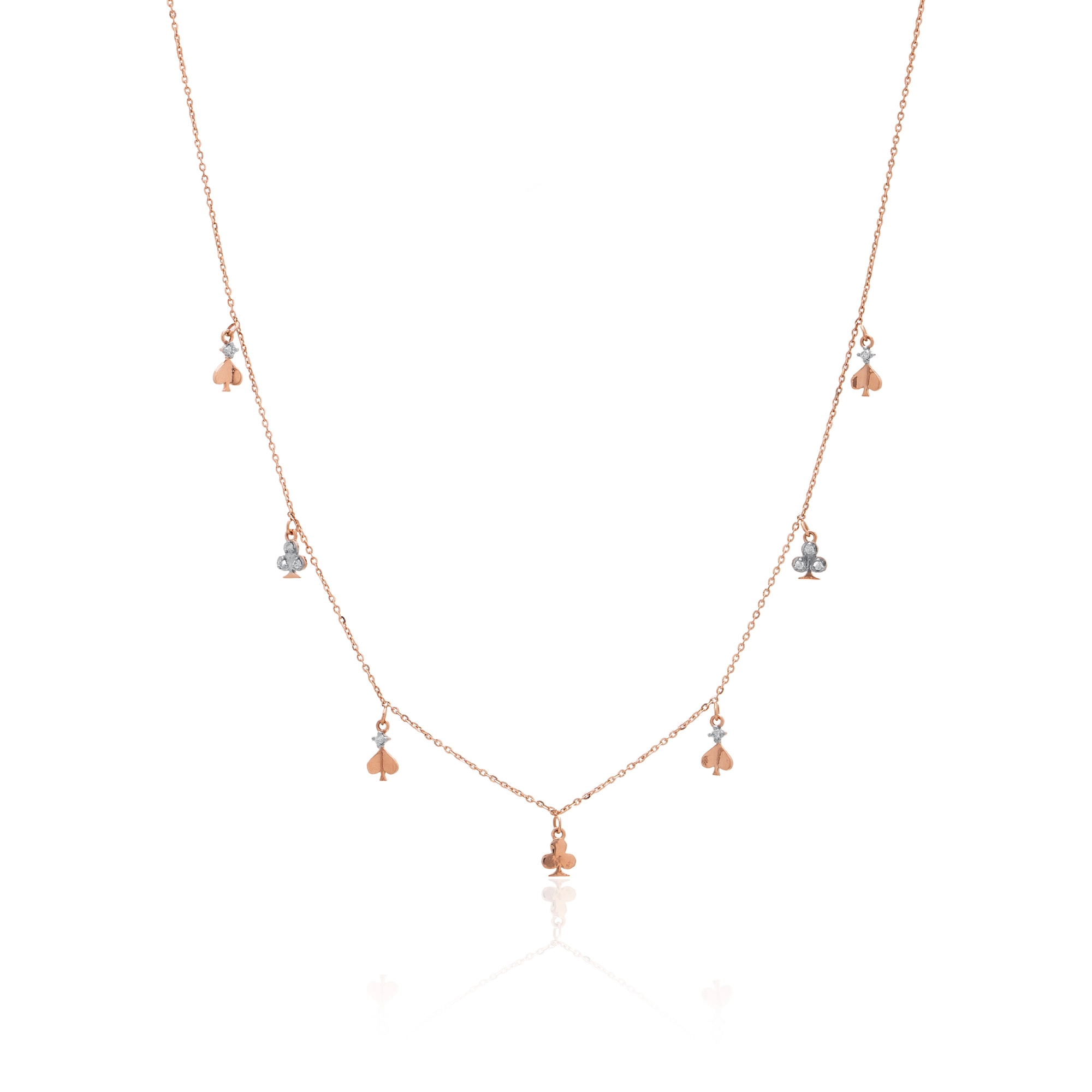 Rose Gold Diamond Necklace thumbnail 3