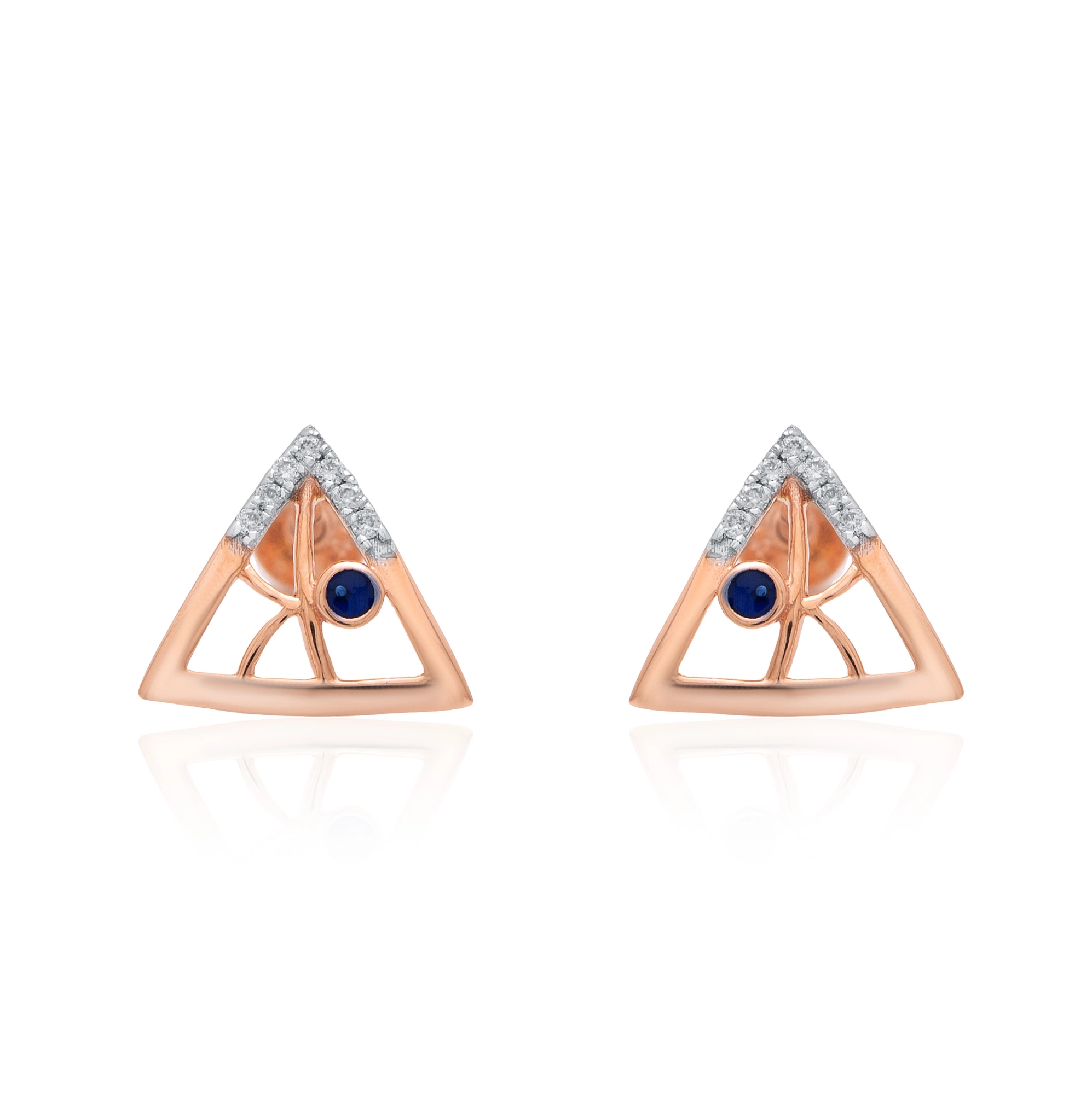 Rose Gold Diamond Earrings thumbnail 2
