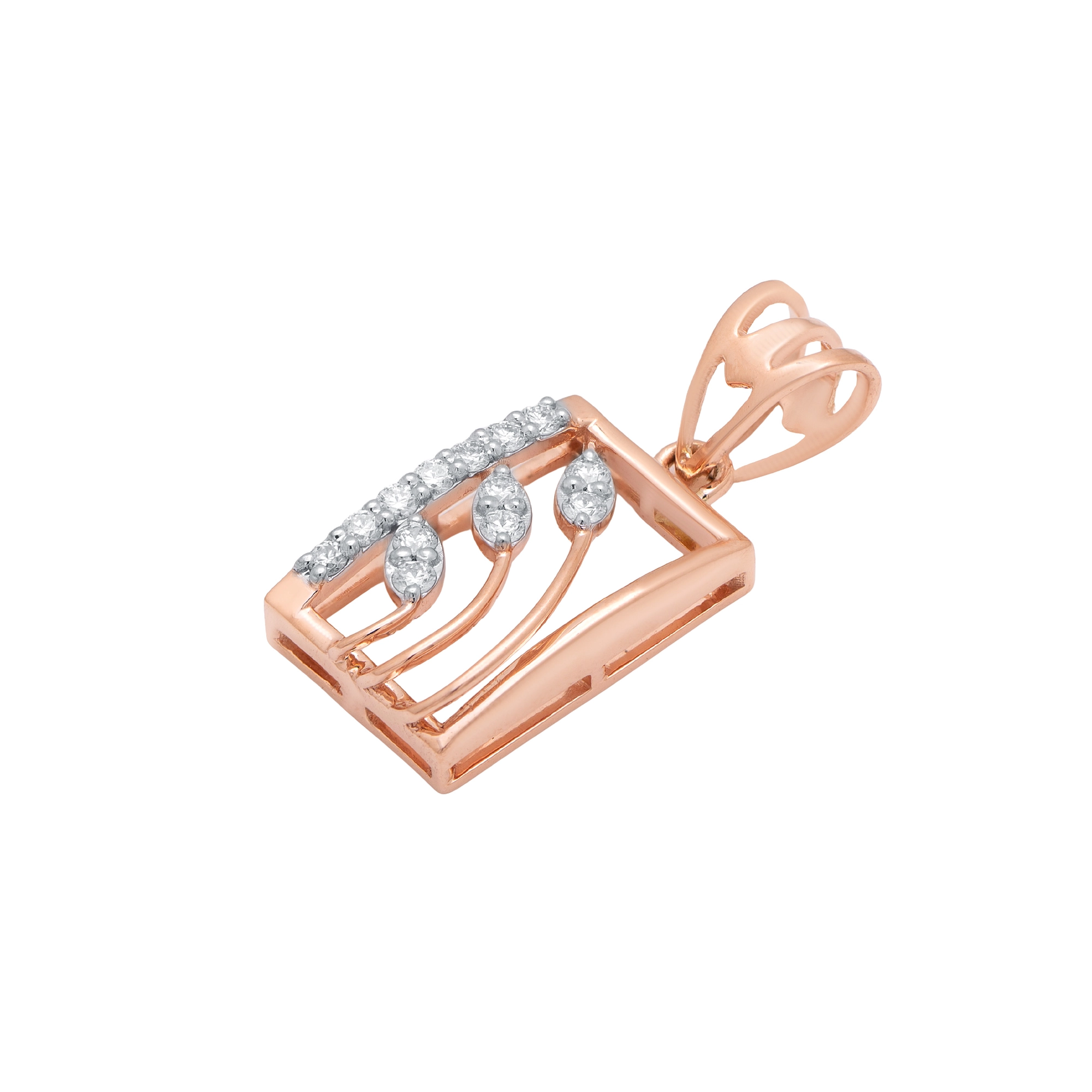 Rose Gold Diamond Pendant thumbnail 2