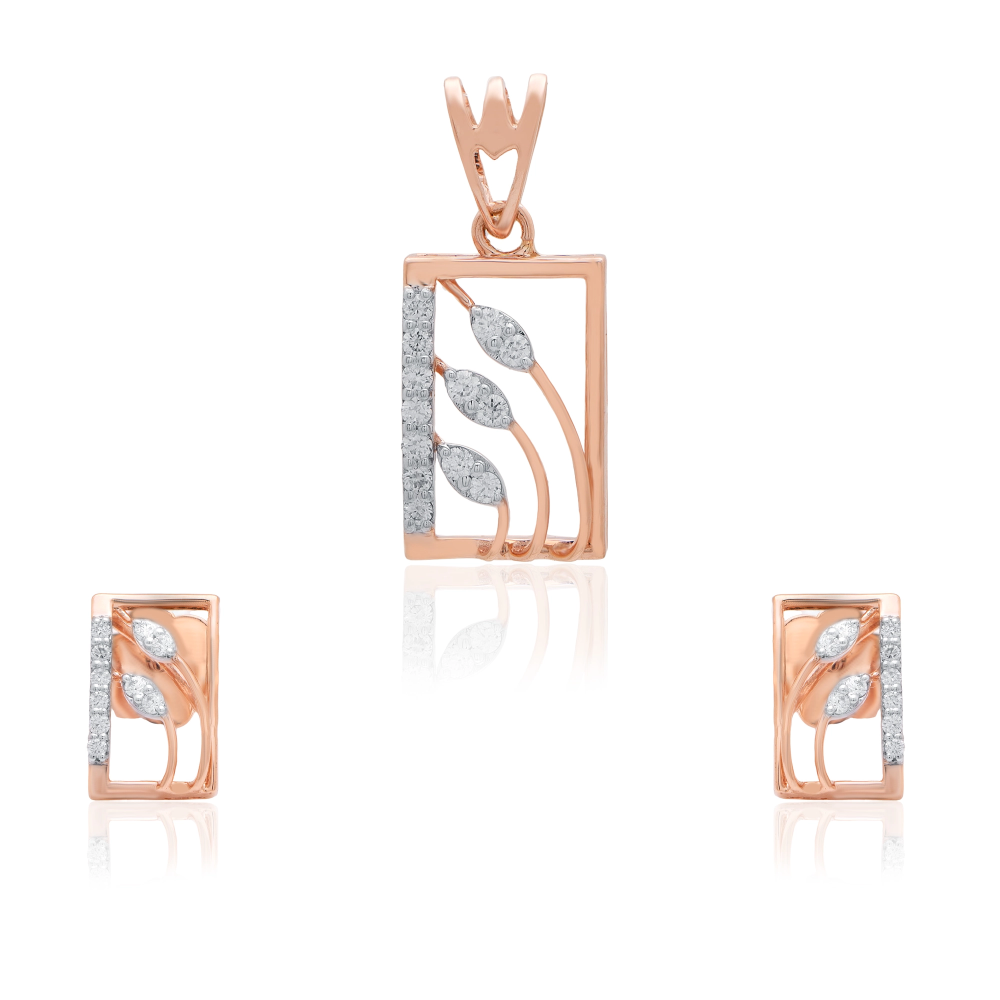 Rose Gold Diamond Pendant thumbnail 3
