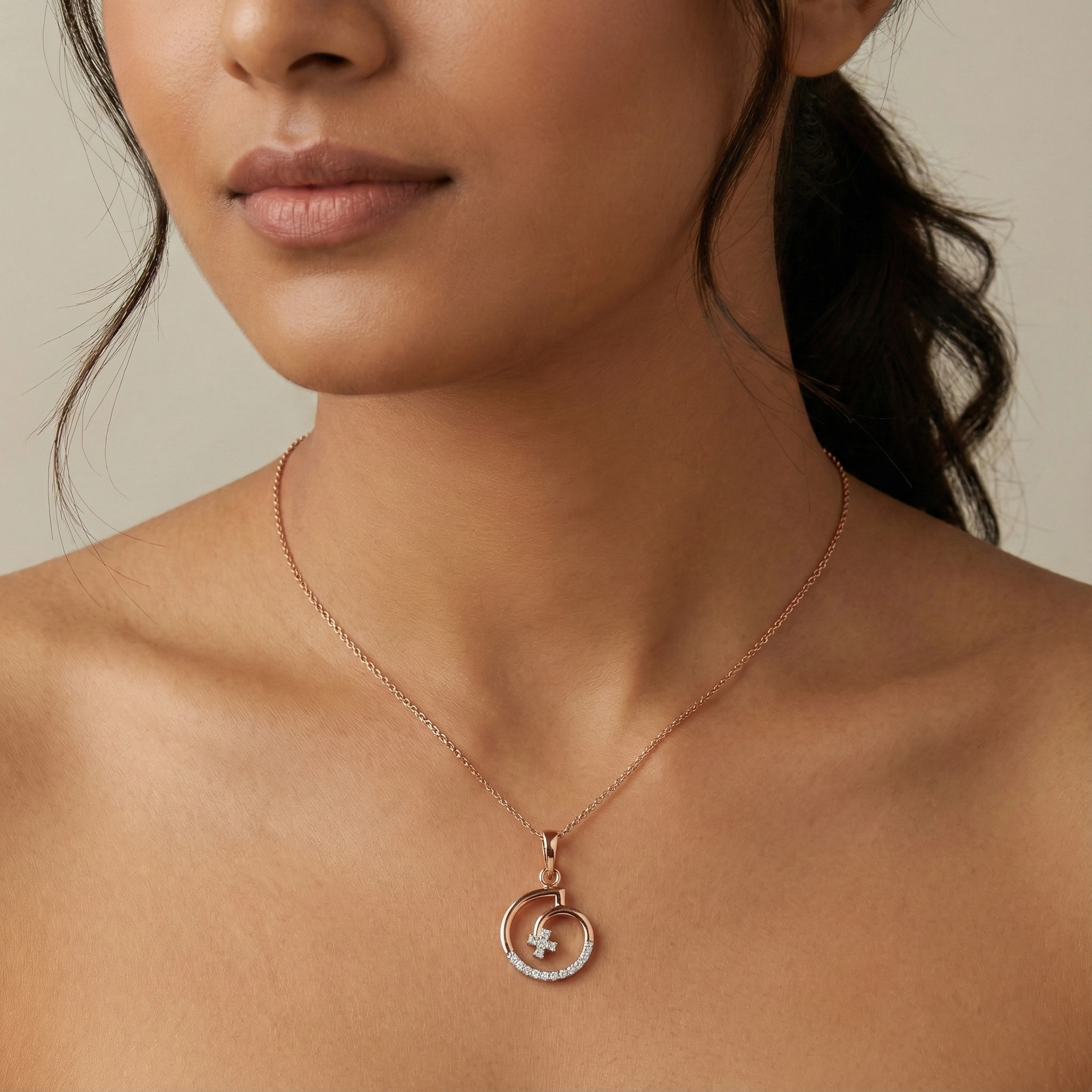 Yellow Gold Diamond Pendant