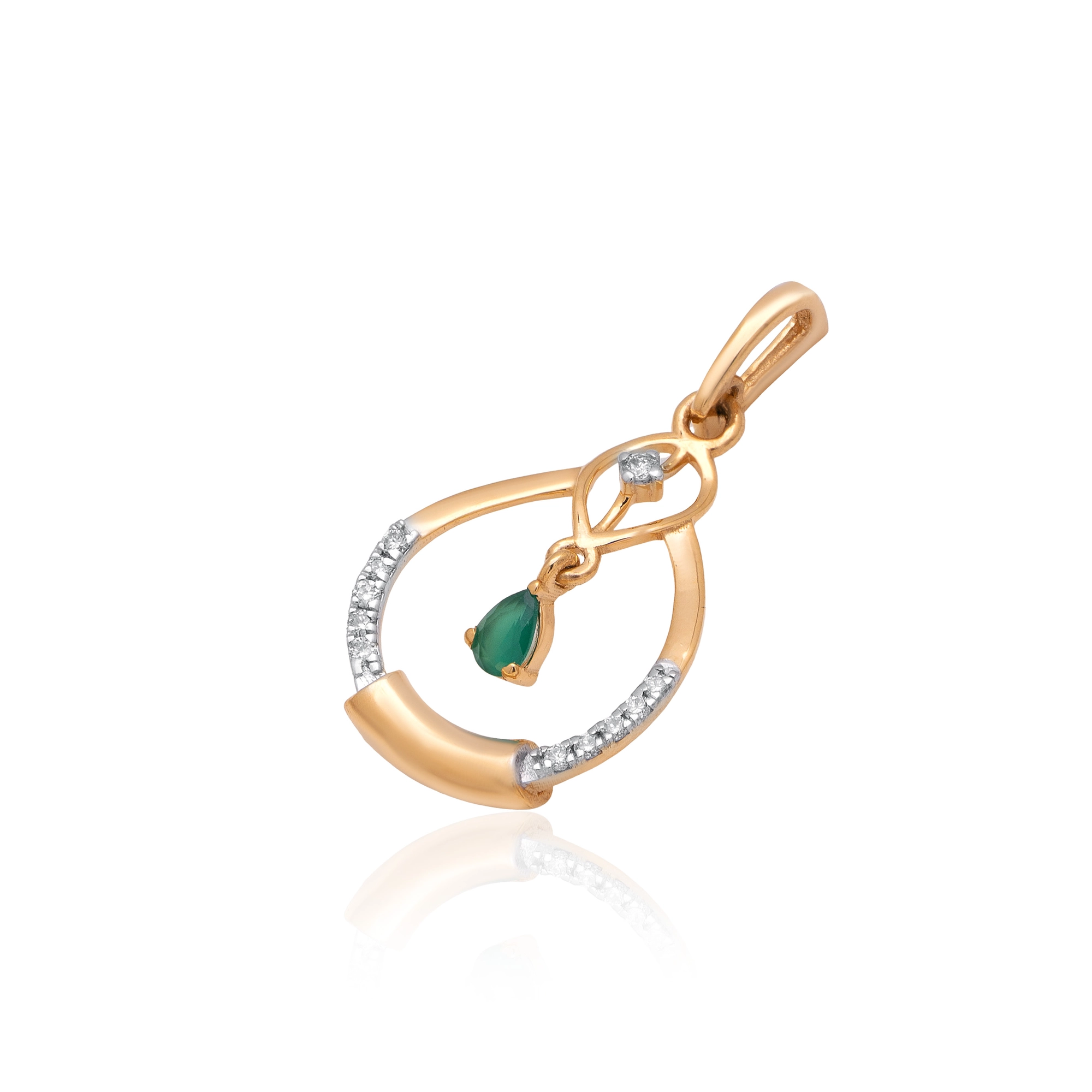 Yellow Gold Diamond Pendant thumbnail 2