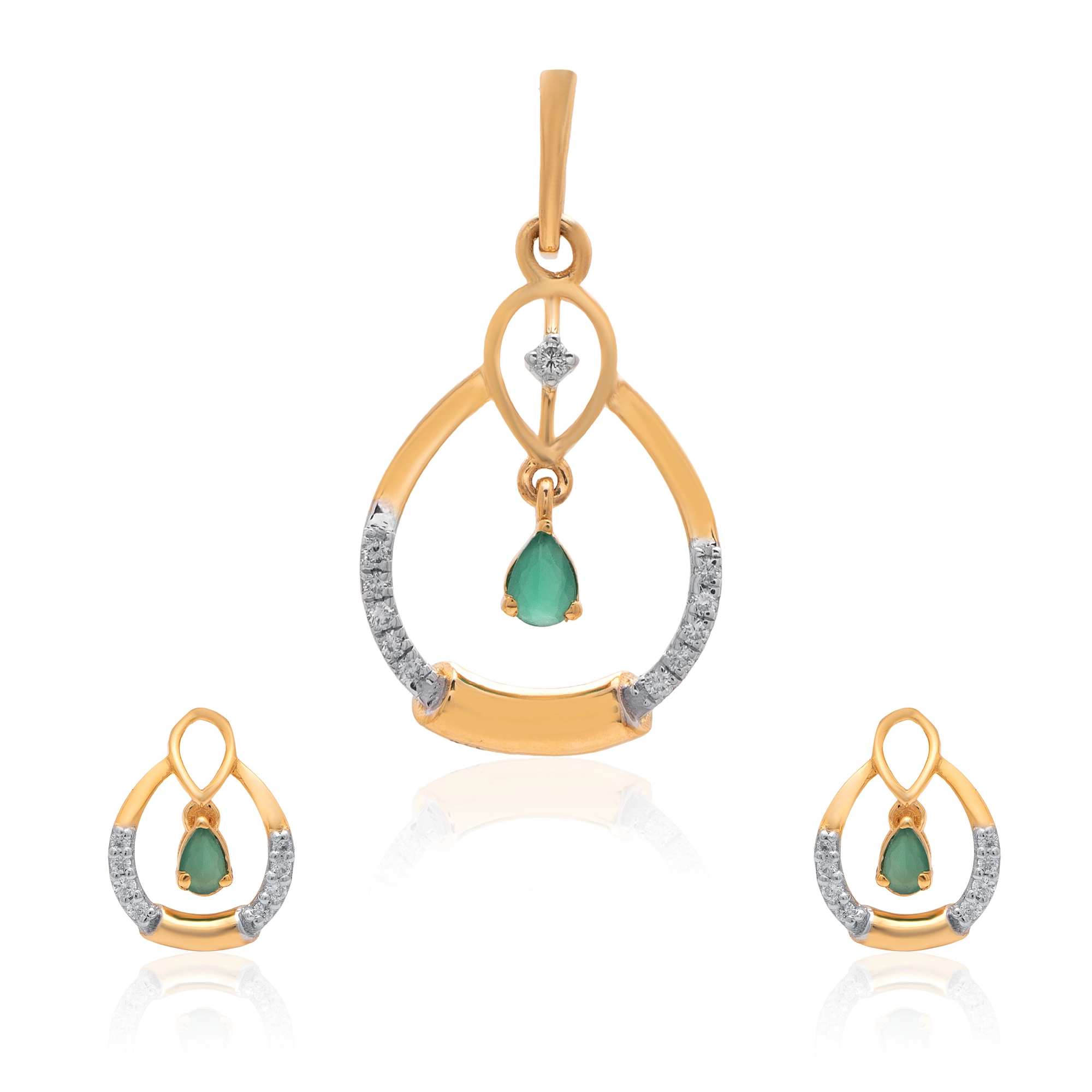 Yellow Gold Diamond Pendant thumbnail 3