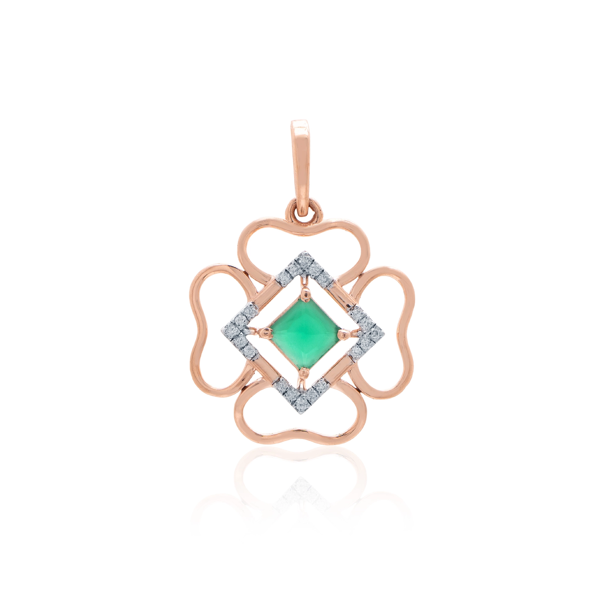 Rose Gold Diamond Pendant