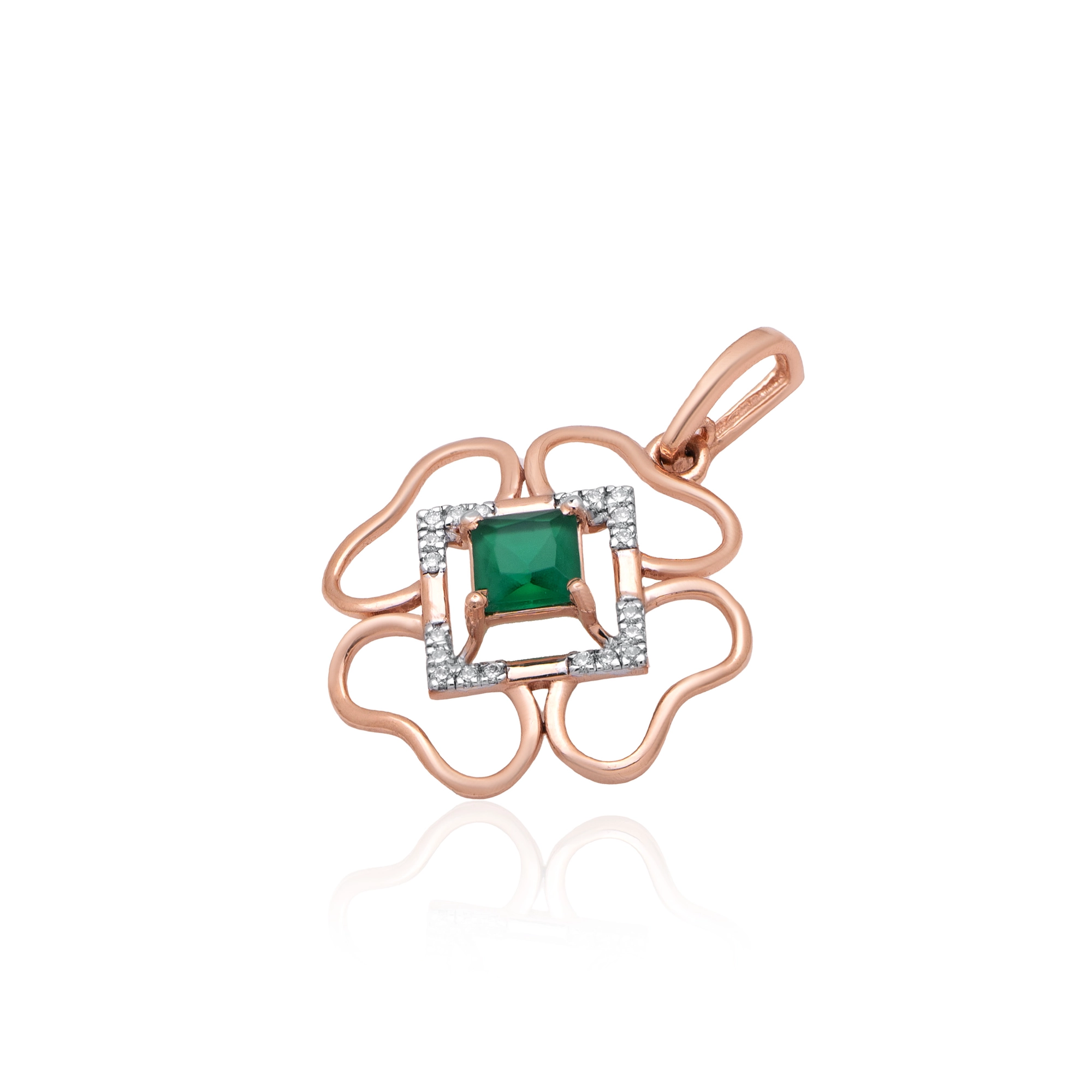 Rose Gold Diamond Pendant thumbnail 2