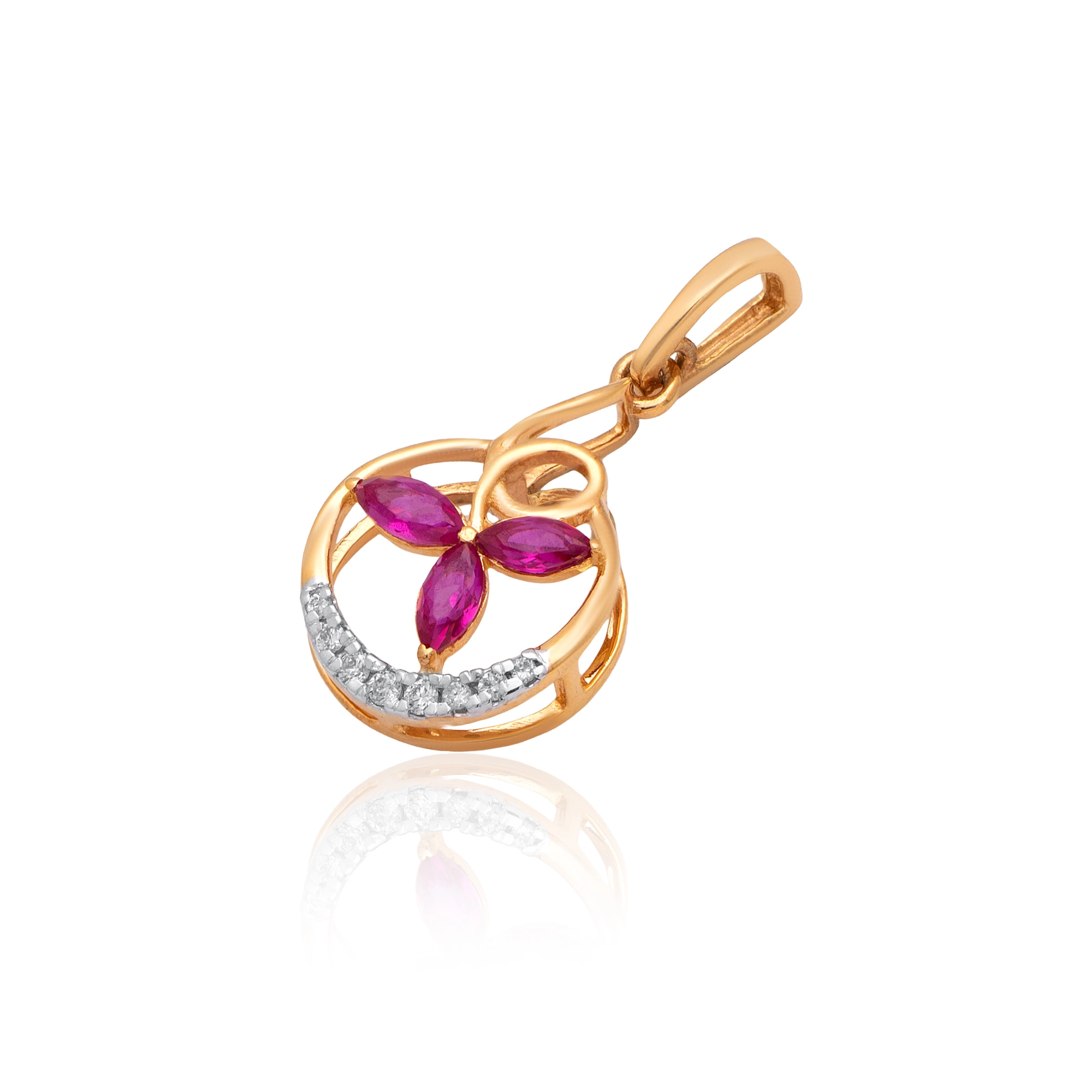 Yellow Gold Diamond Pendant thumbnail 2