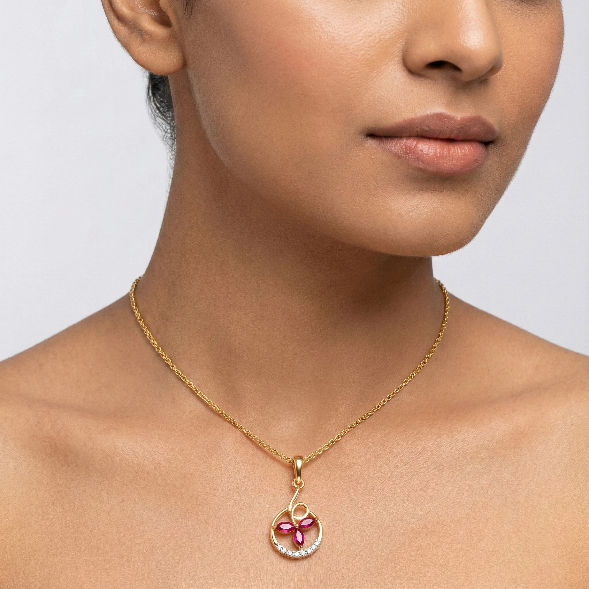 Yellow Gold Diamond Pendant