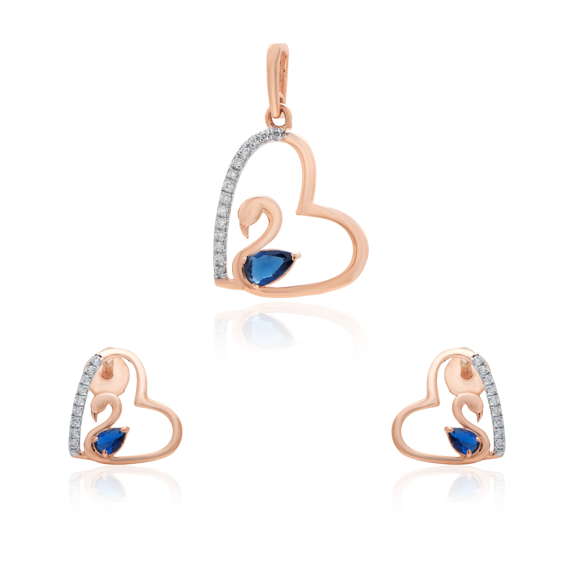 Rose Gold Diamond Pendant thumbnail 3