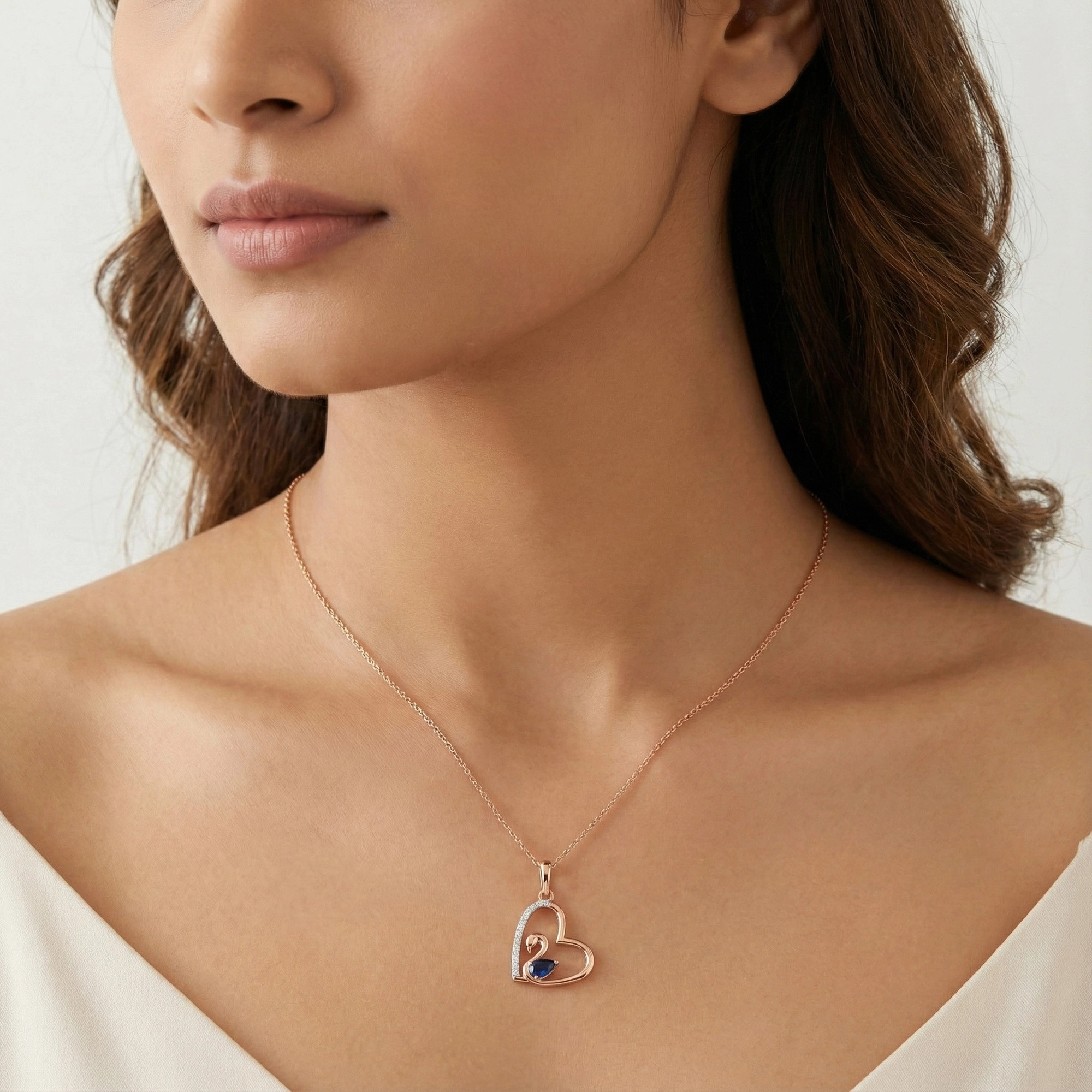 Rose Gold Diamond Pendant