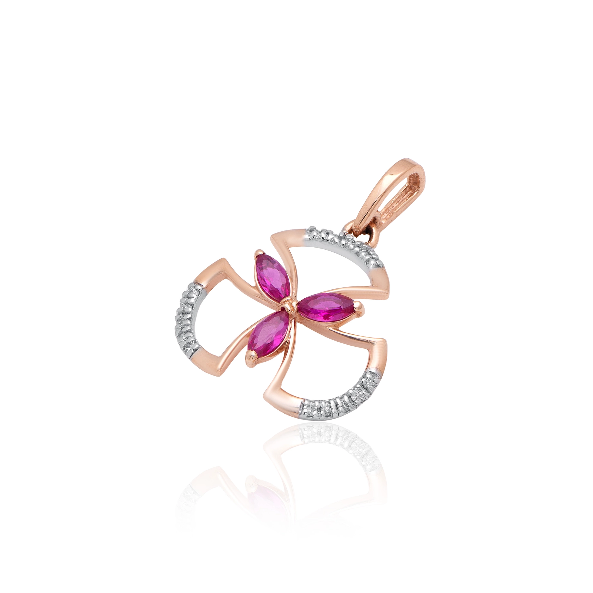 Rose Gold Diamond Pendant thumbnail 2