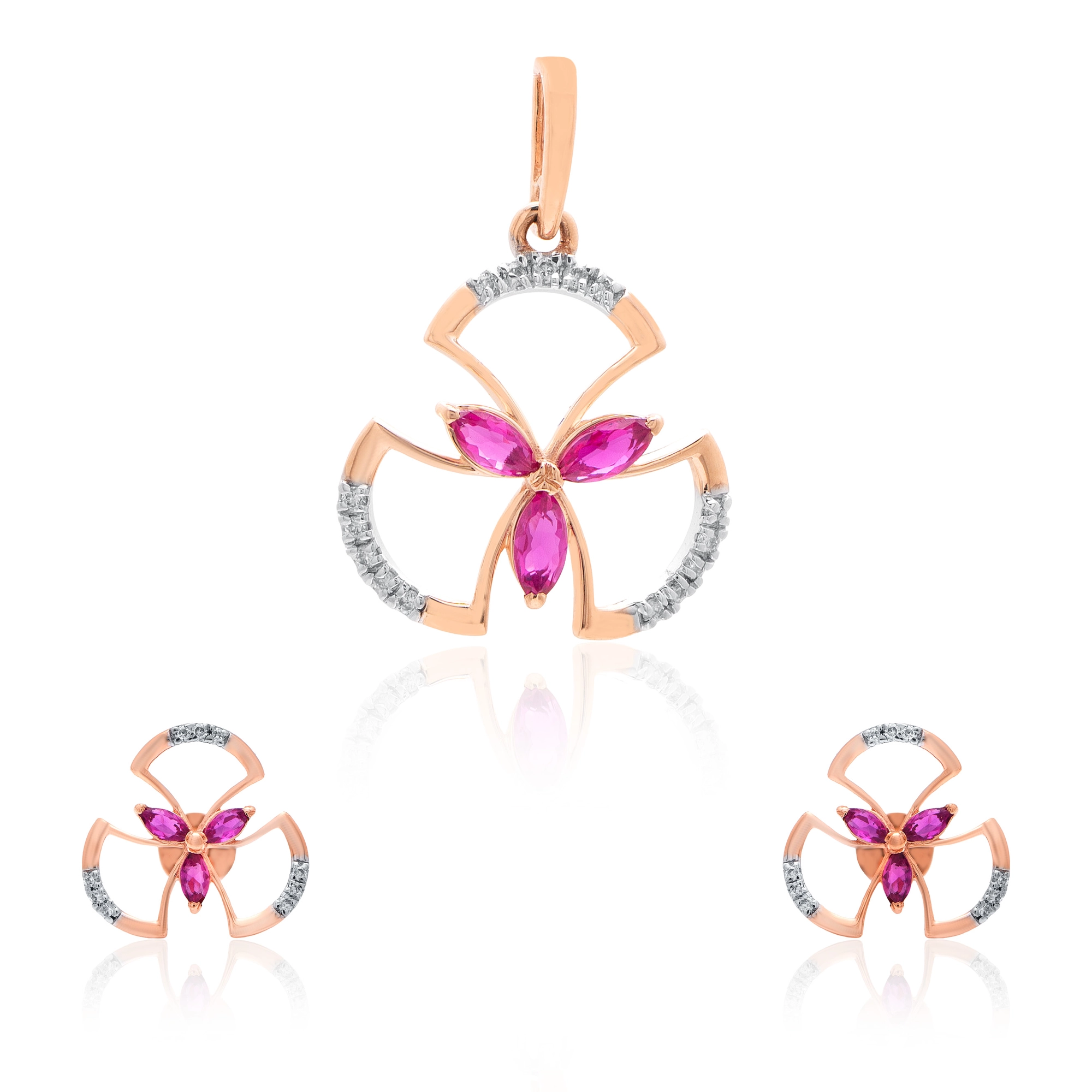 Rose Gold Diamond Pendant thumbnail 3