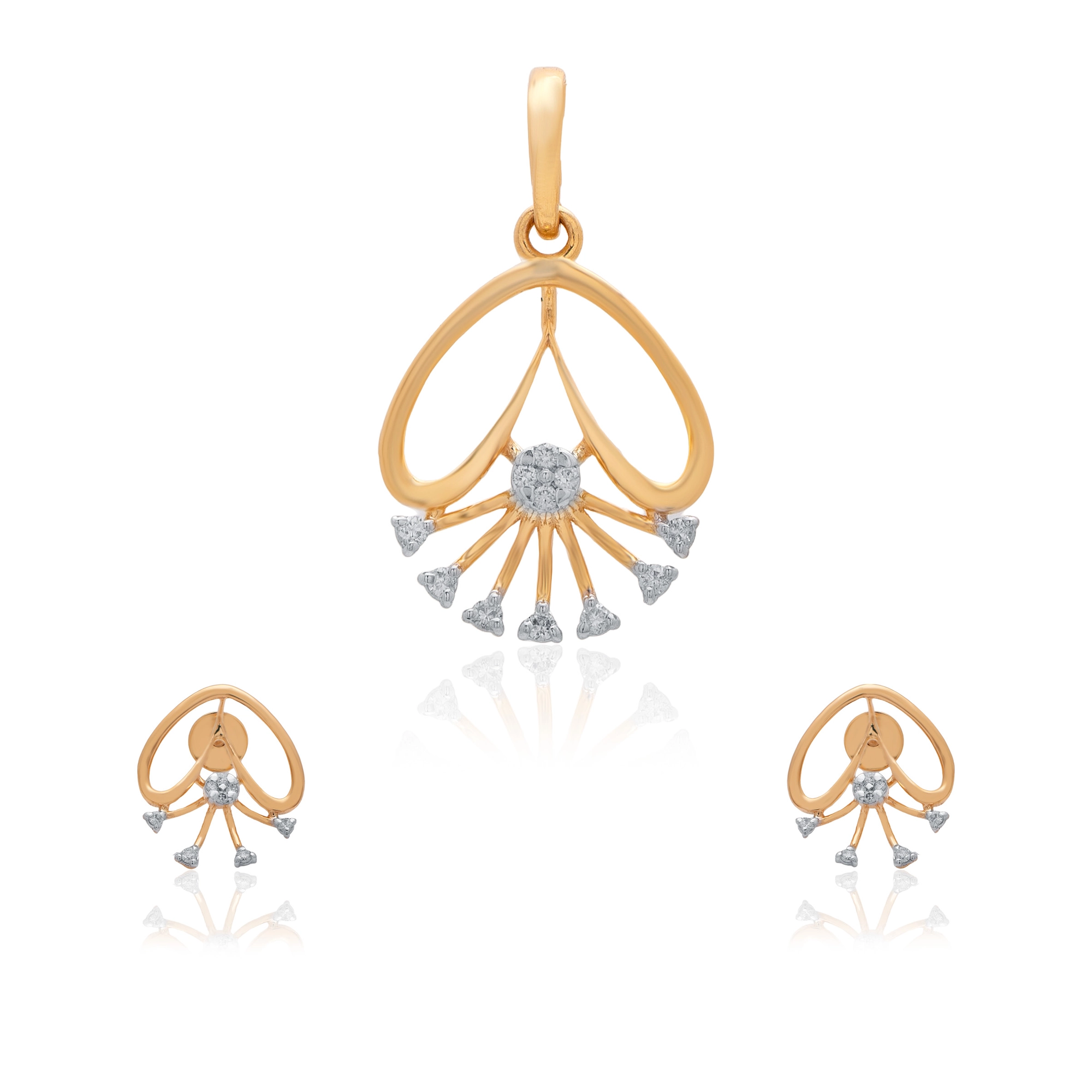 Rose Gold Diamond Pendant thumbnail 3