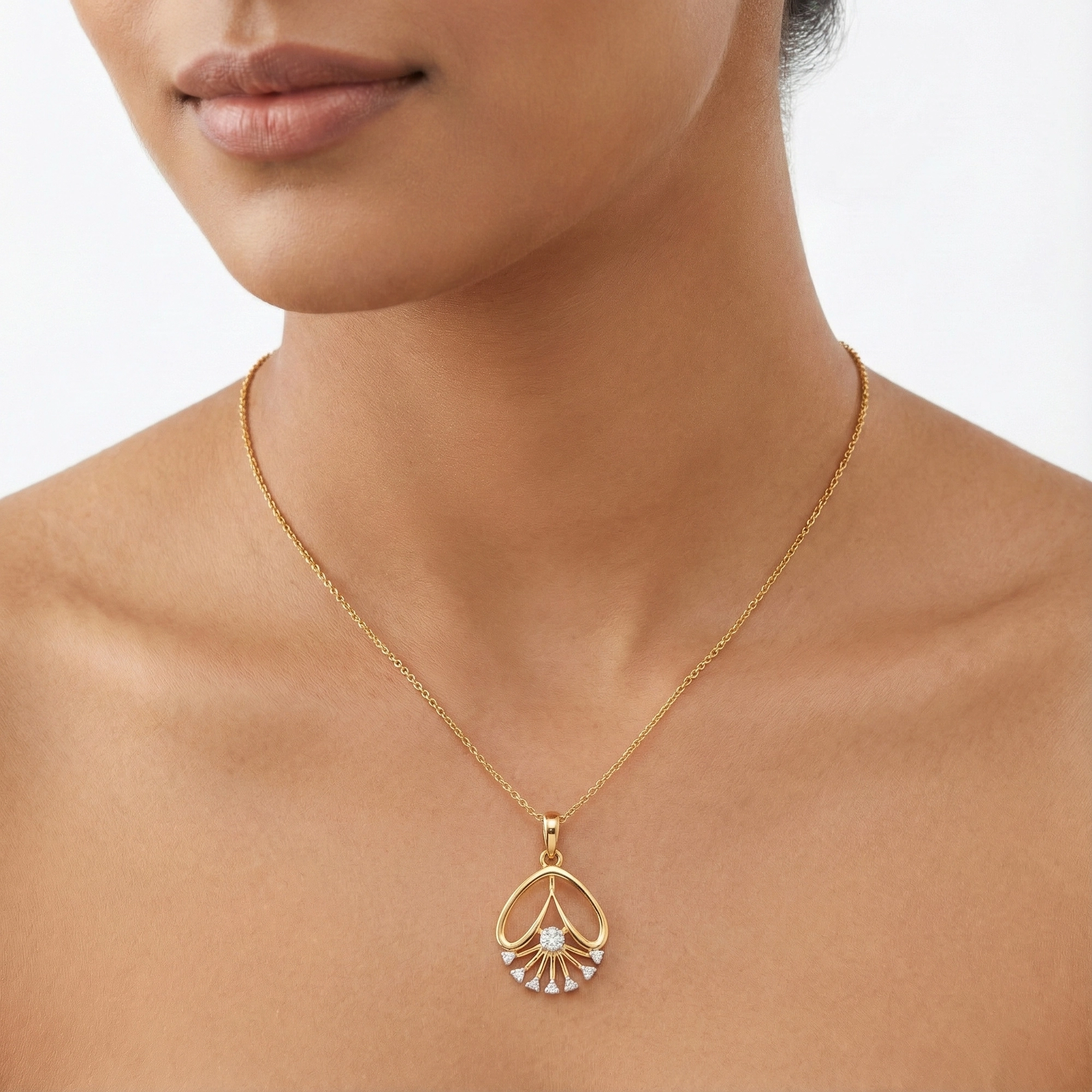 Rose Gold Diamond Pendant