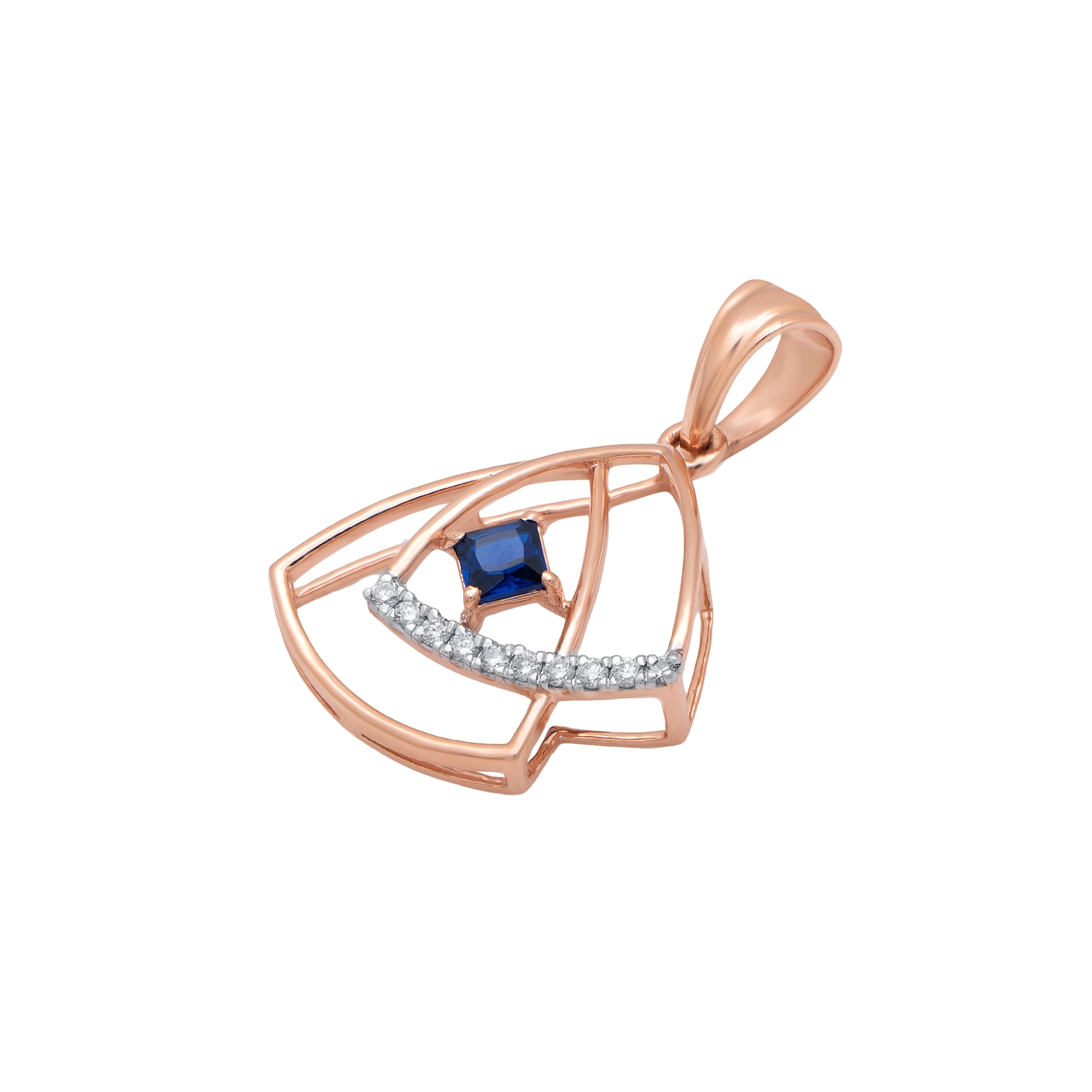 Rose Gold Diamond Pendant thumbnail 2