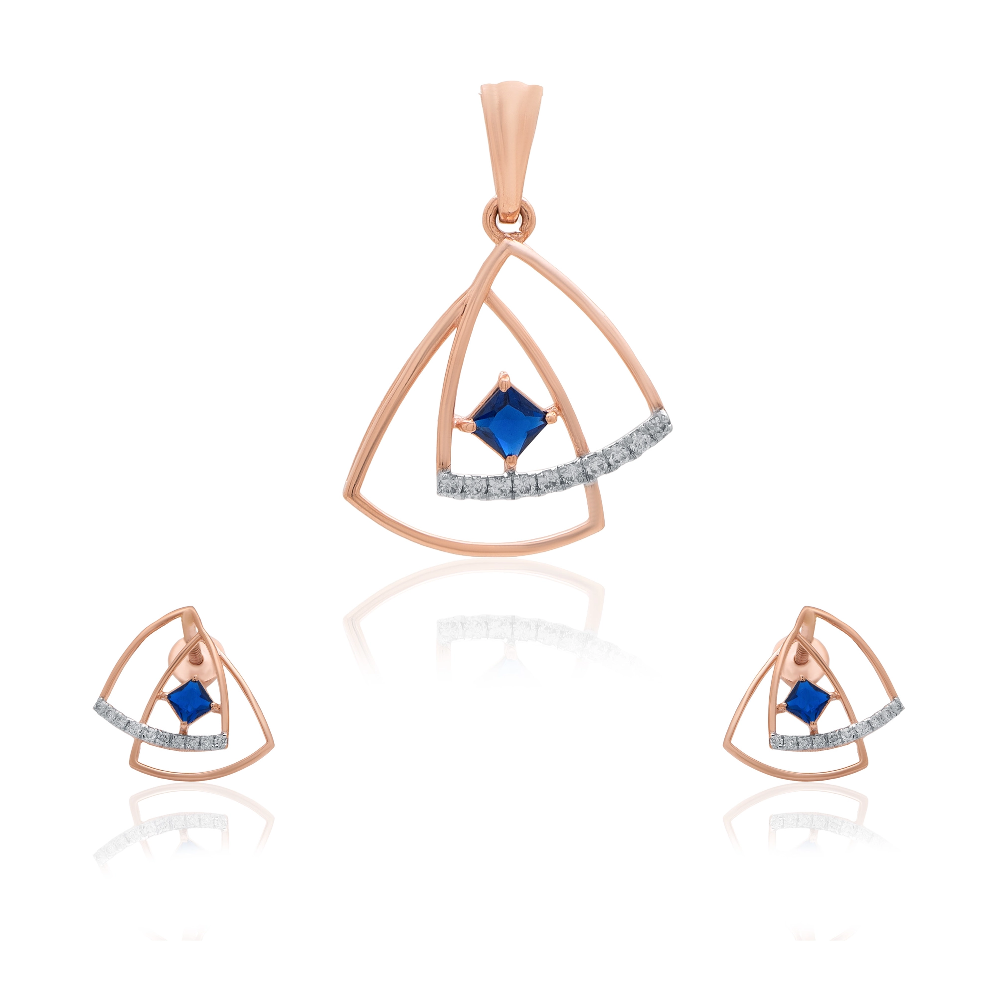 Rose Gold Diamond Pendant thumbnail 3