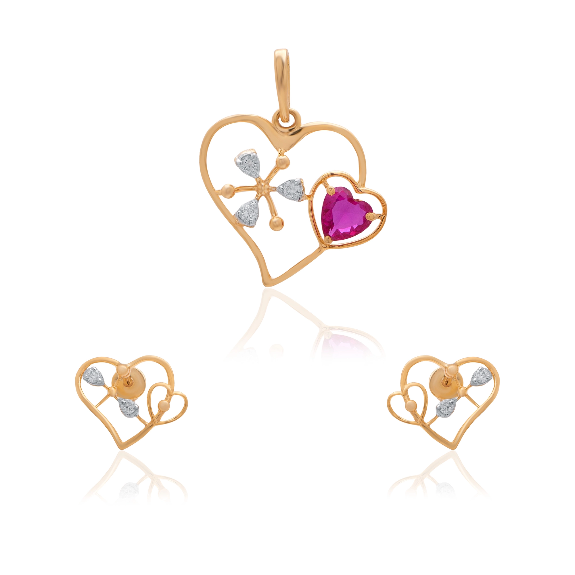 Rose Gold Diamond Pendant thumbnail 3