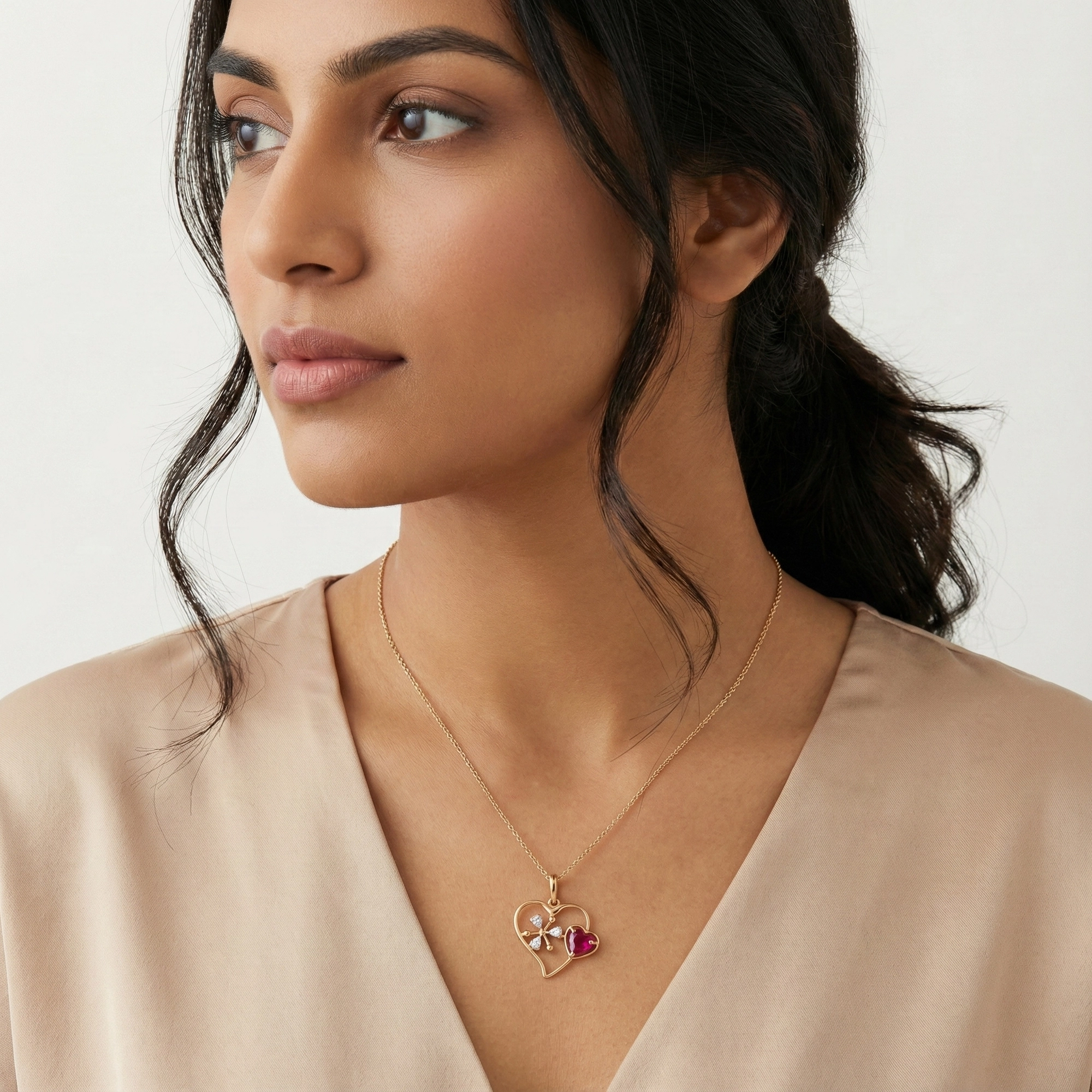 Rose Gold Diamond Pendant