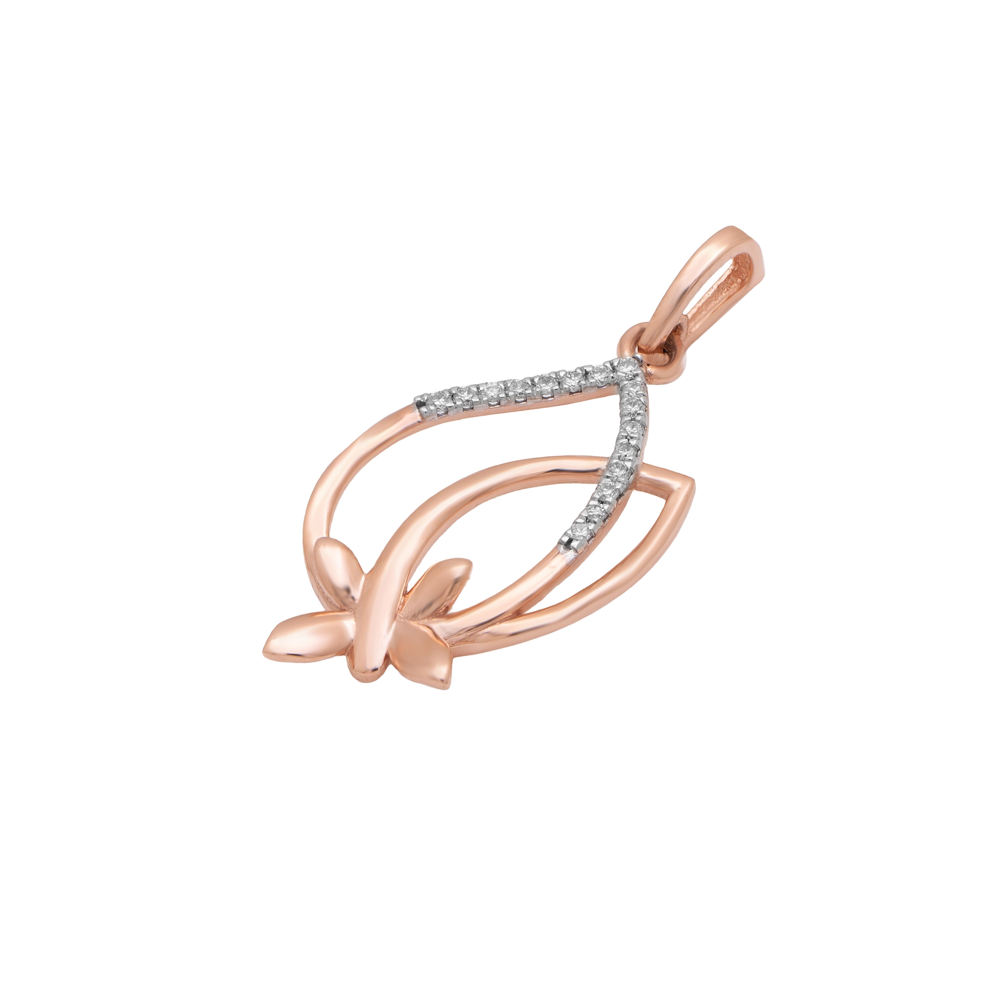 Rose Gold Diamond Pendant thumbnail 2