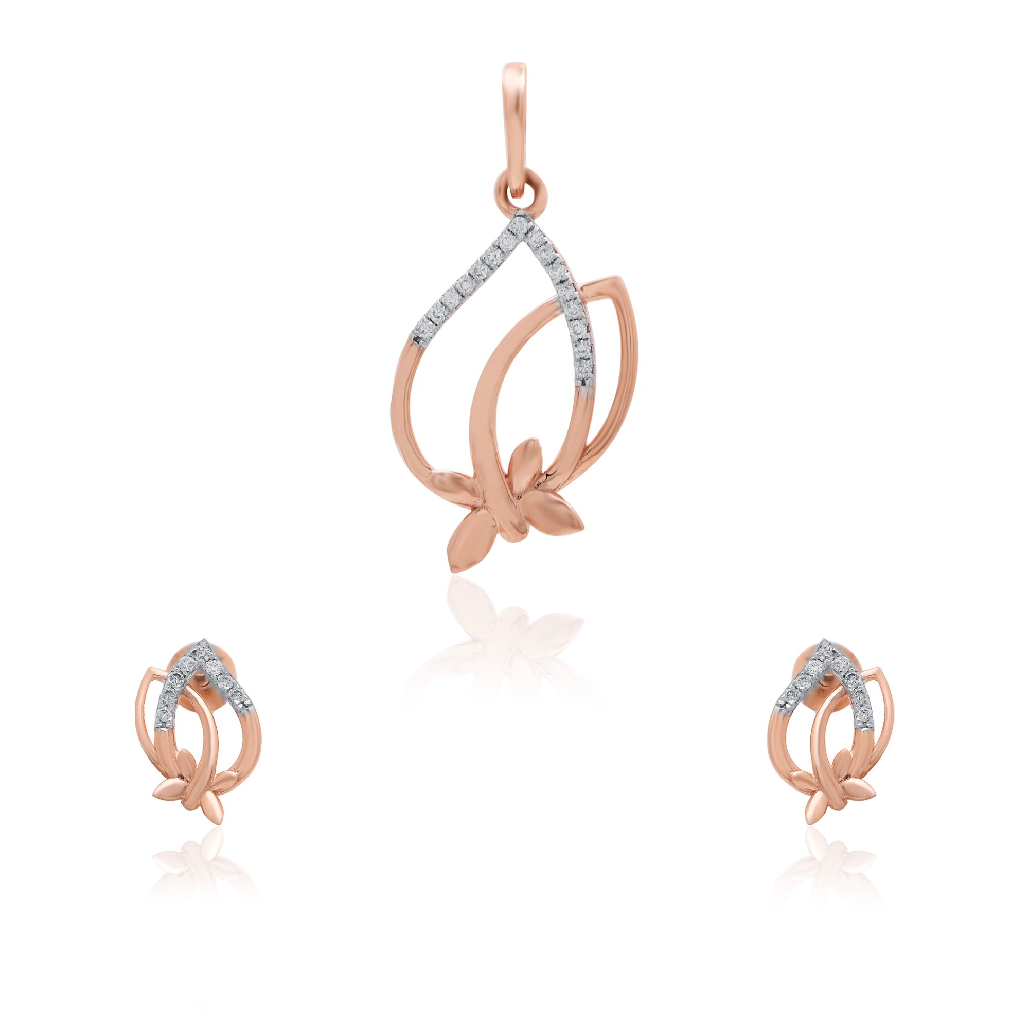 Rose Gold Diamond Pendant thumbnail 3