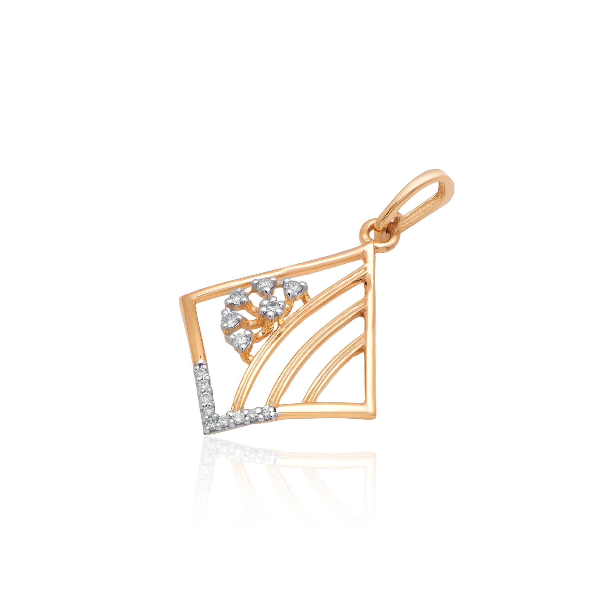 Yellow Gold Diamond Pendant thumbnail 2