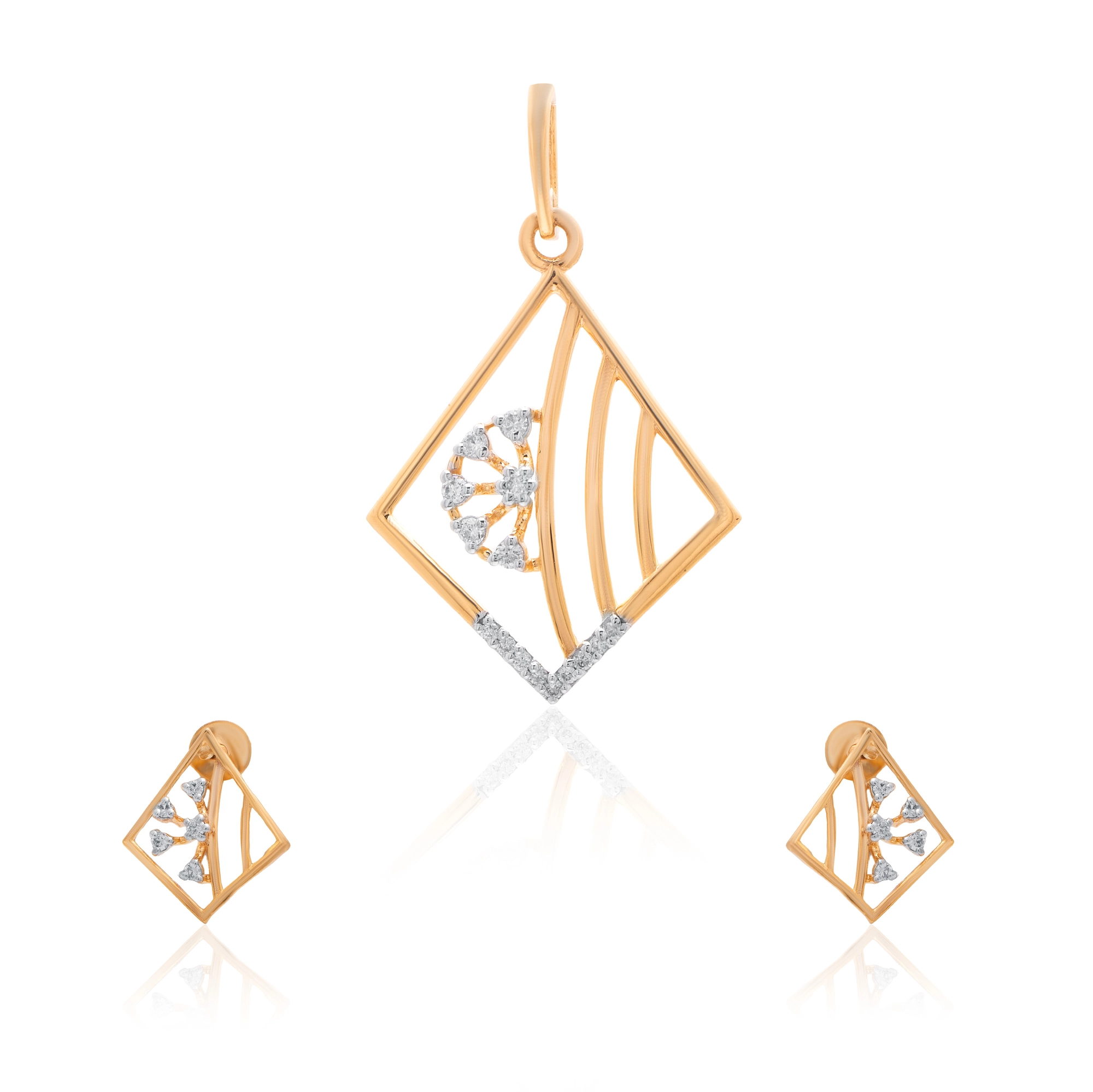 Yellow Gold Diamond Pendant thumbnail 3