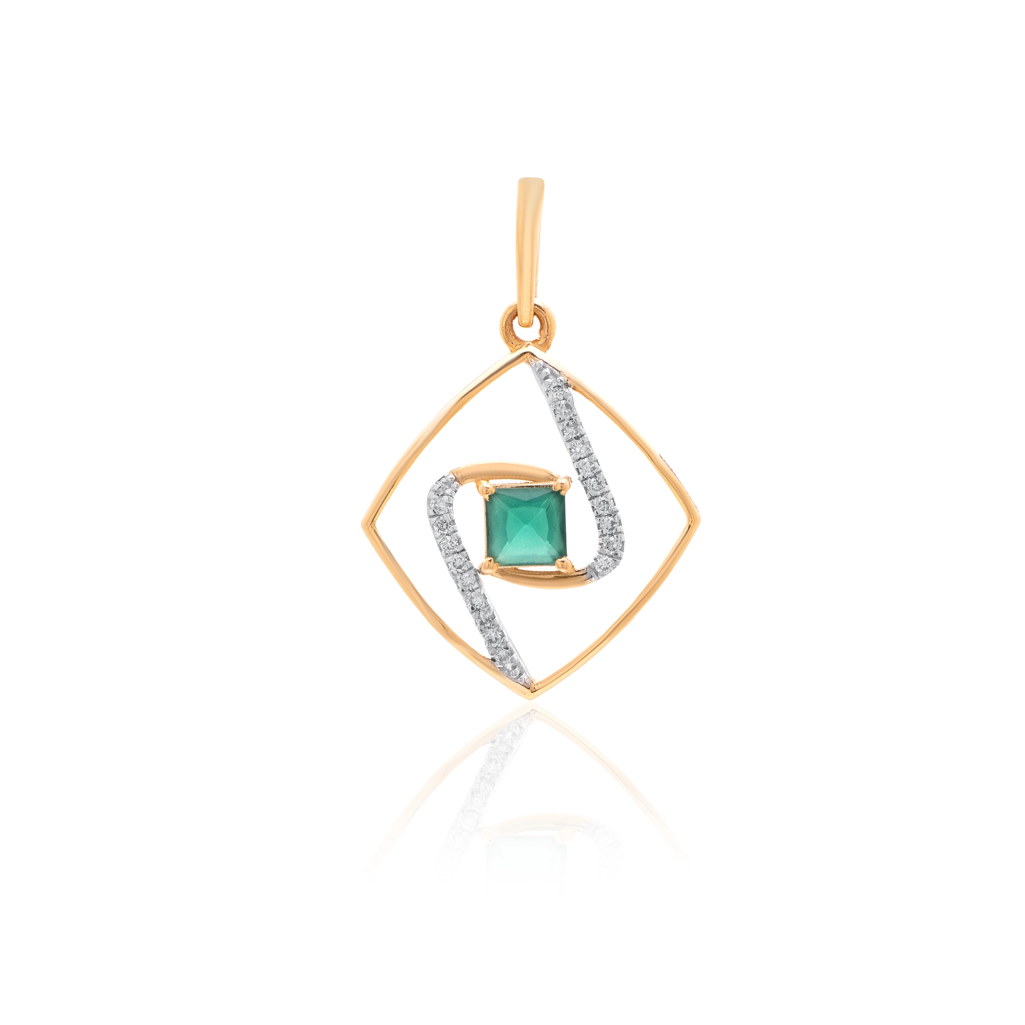 Yellow Gold Diamond Pendant
