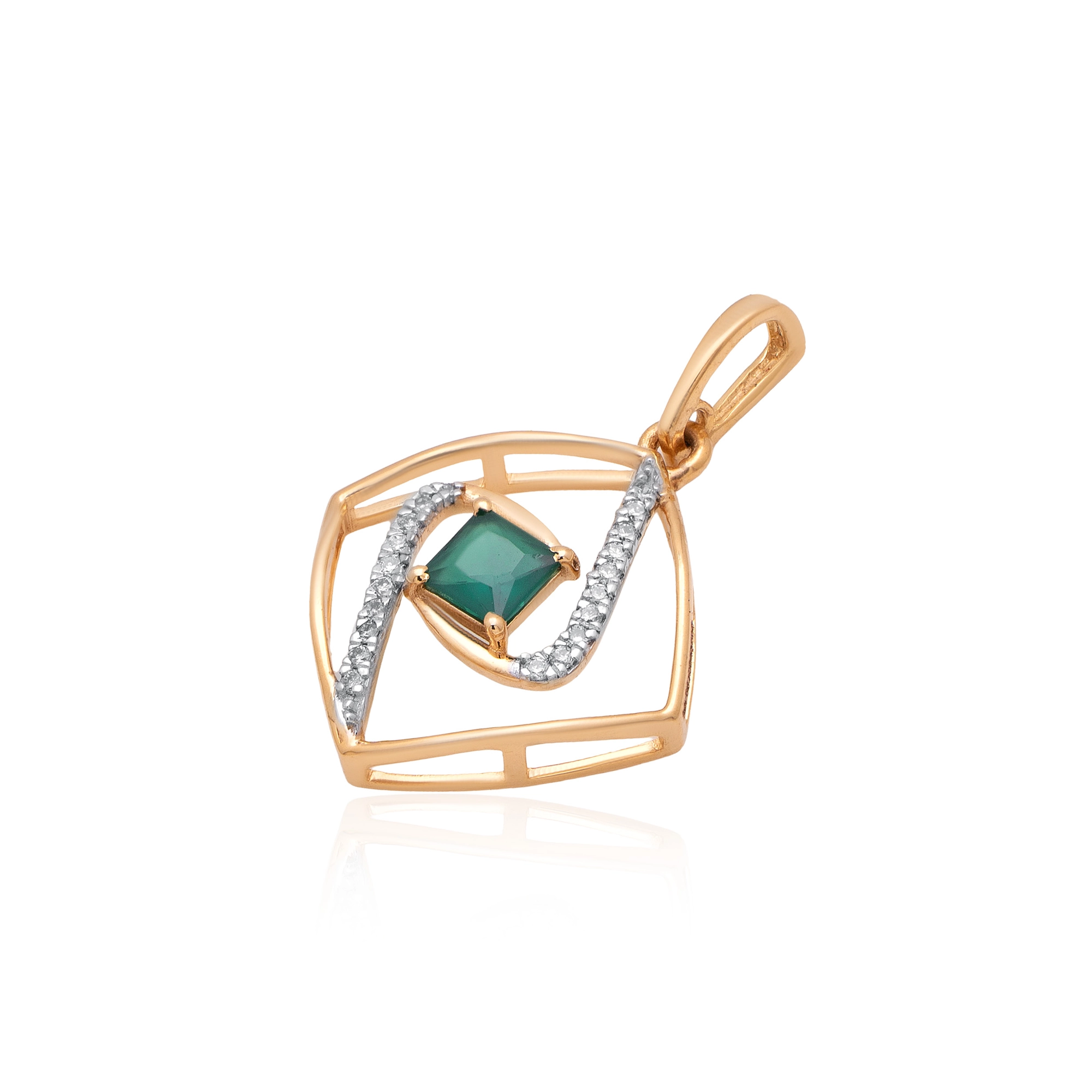 Yellow Gold Diamond Pendant thumbnail 2