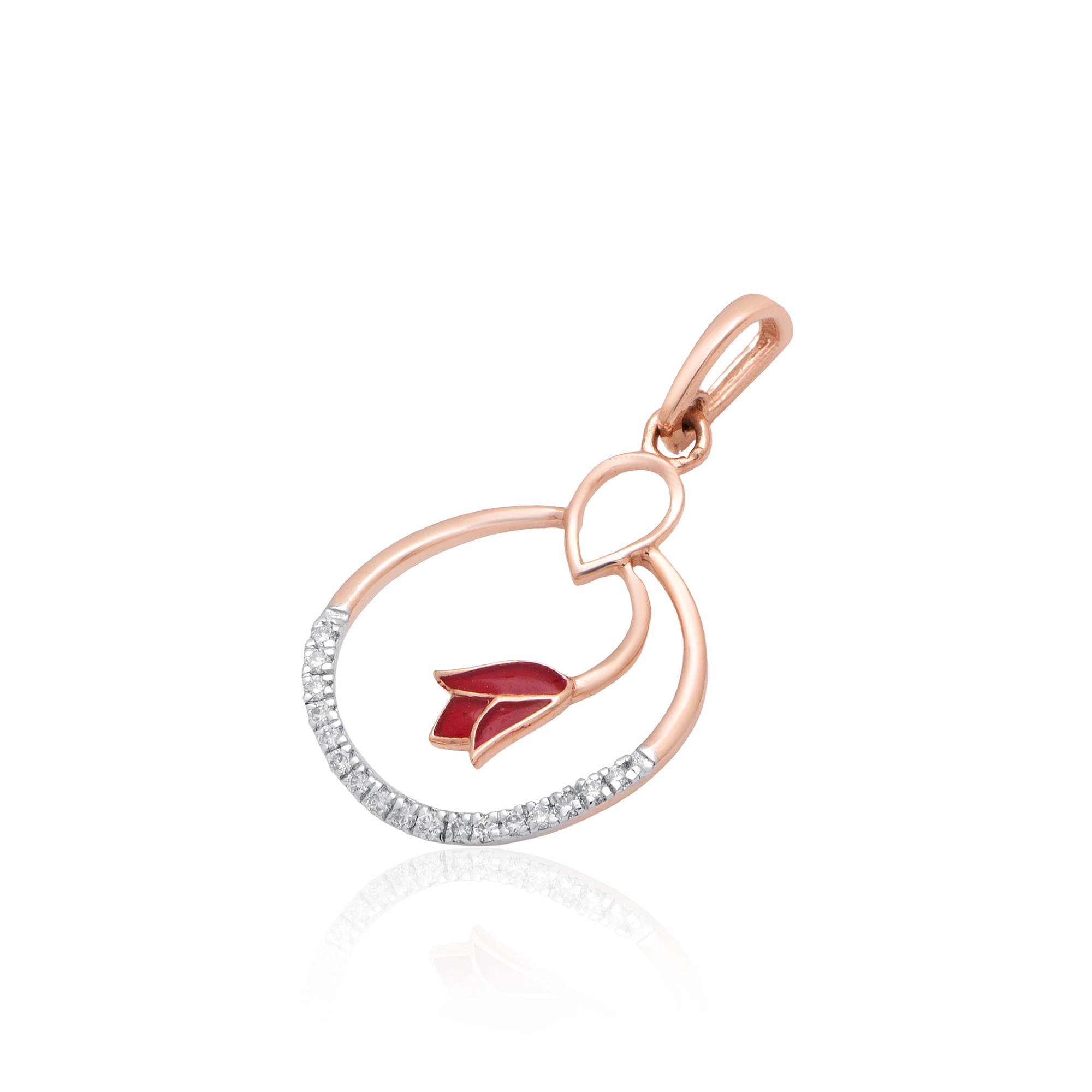 Rose Gold Diamond Pendant thumbnail 2