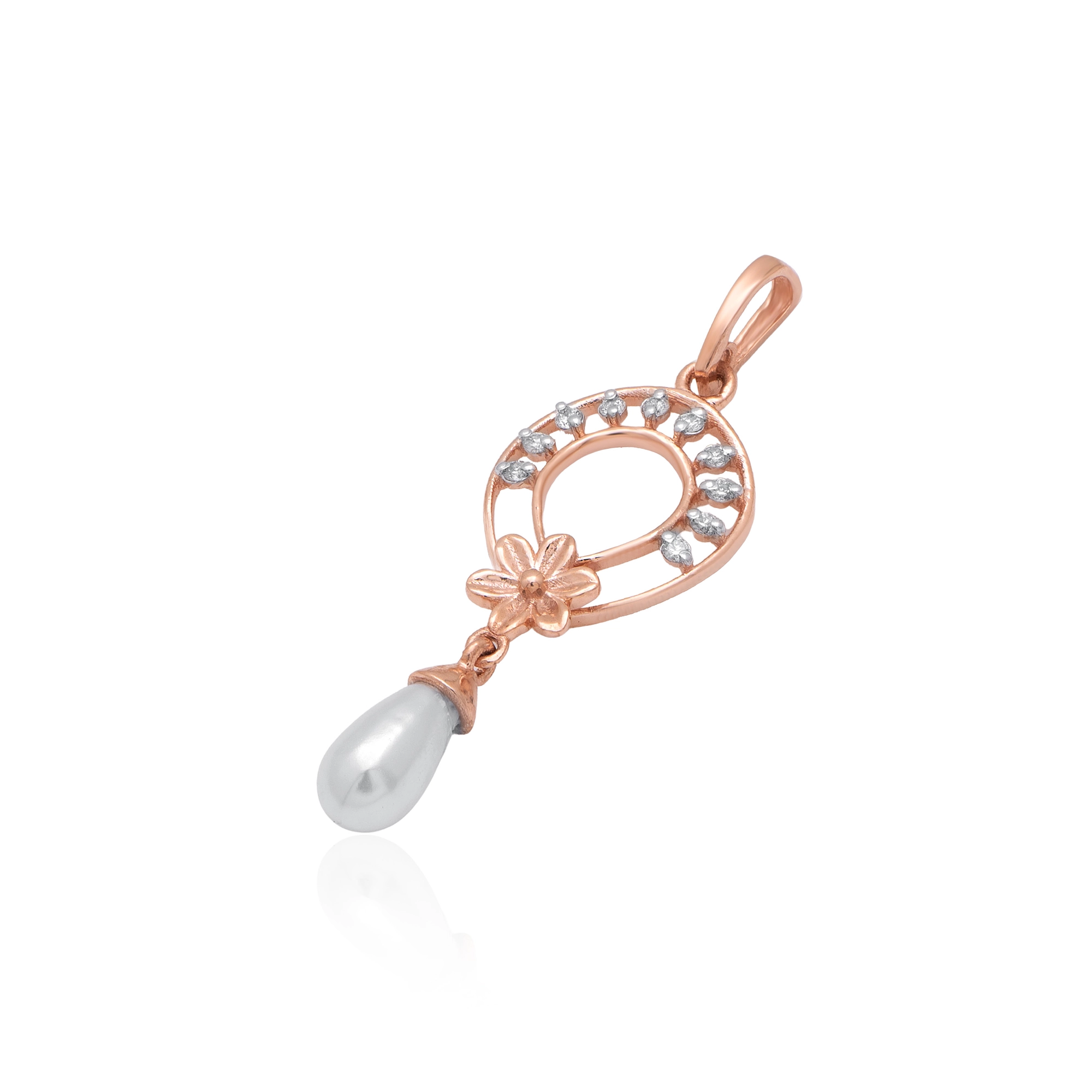 Rose Gold Diamond Pendant thumbnail 2