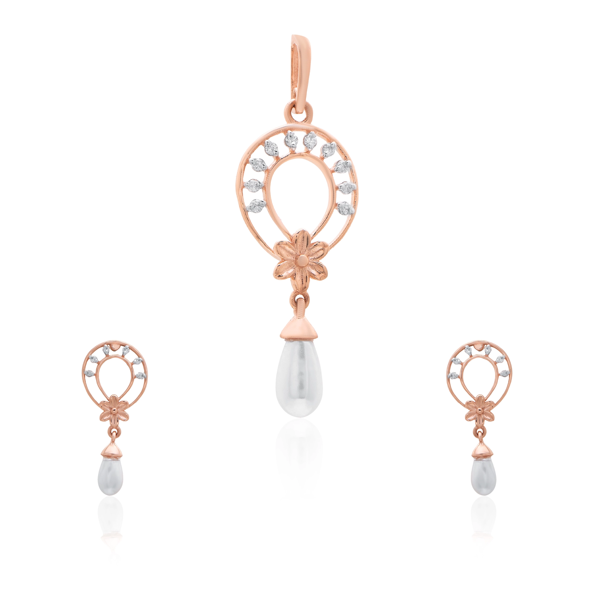 Rose Gold Diamond Pendant thumbnail 3