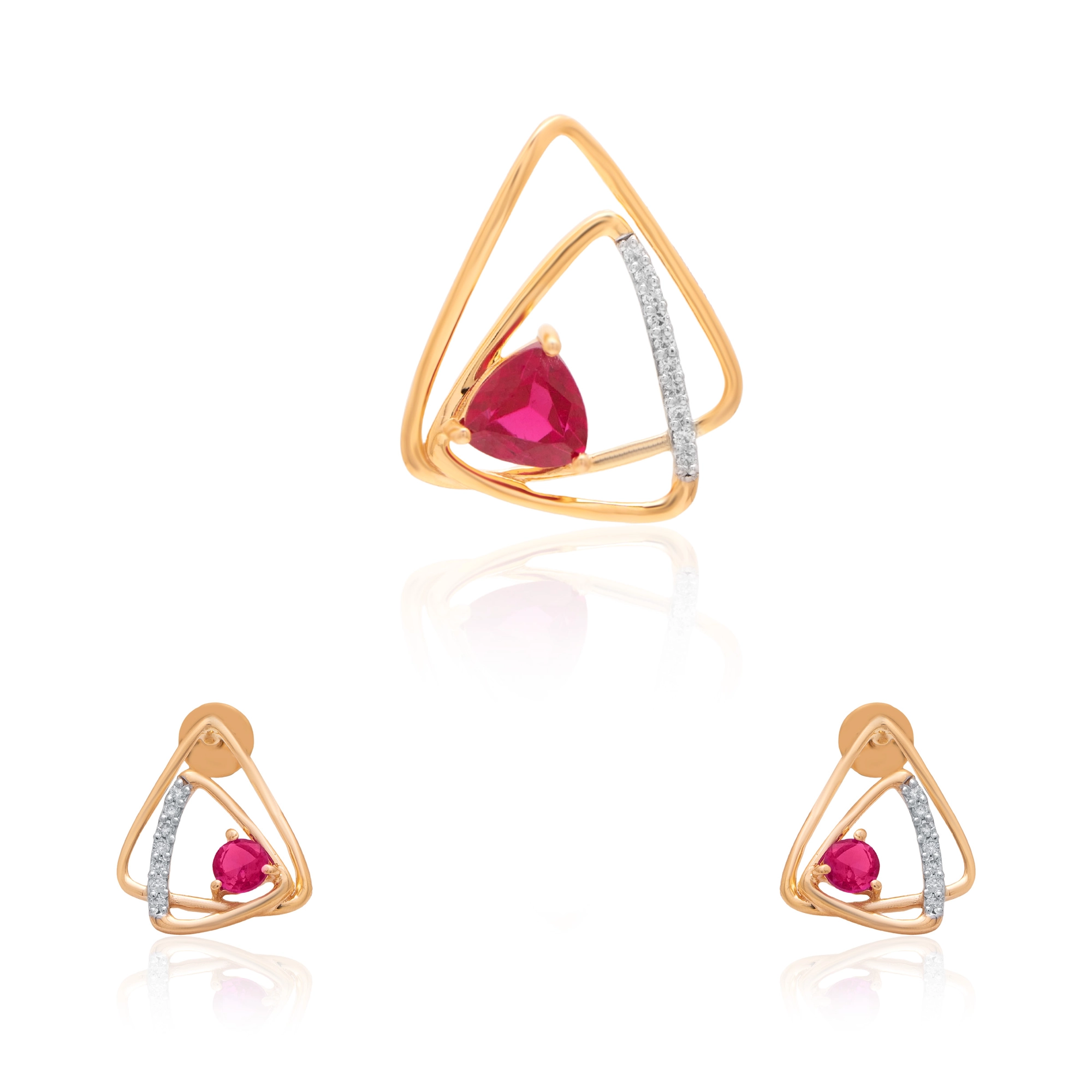 Yellow Gold Diamond Pendant thumbnail 3