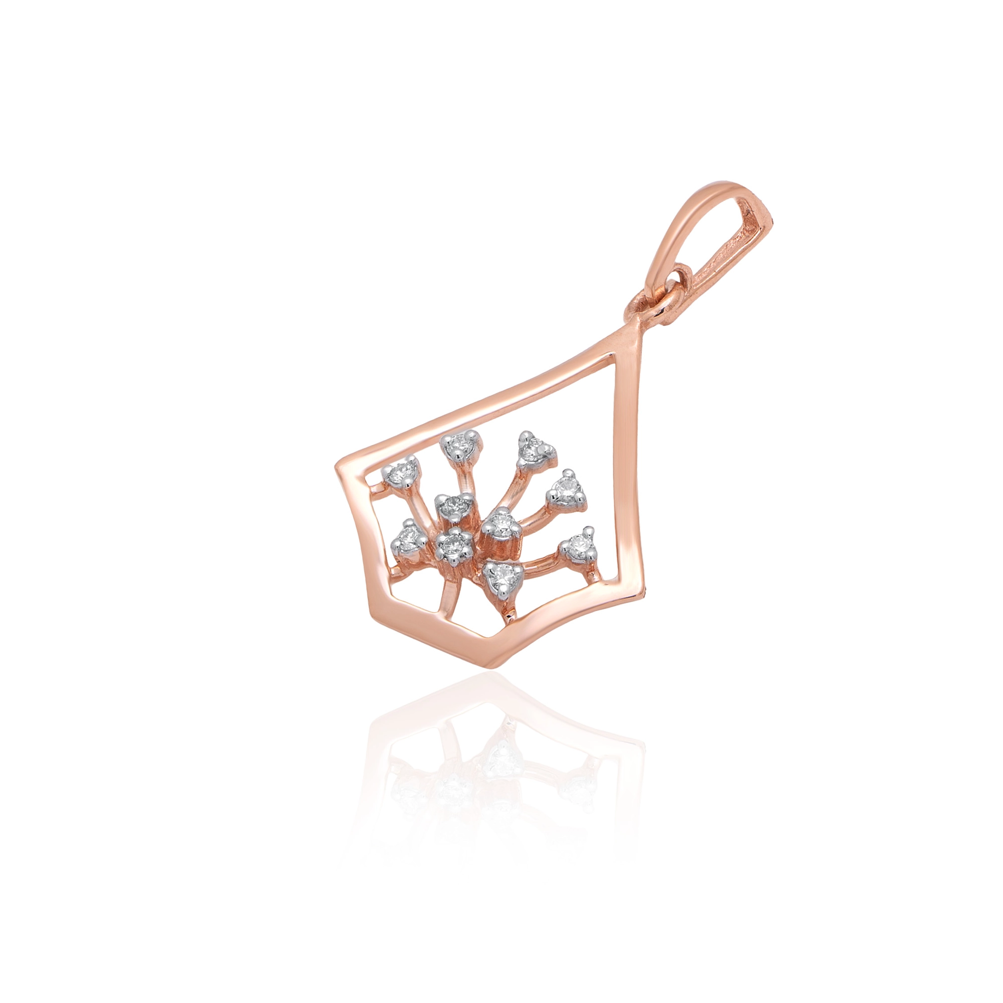 Rose Gold Diamond Pendant thumbnail 2