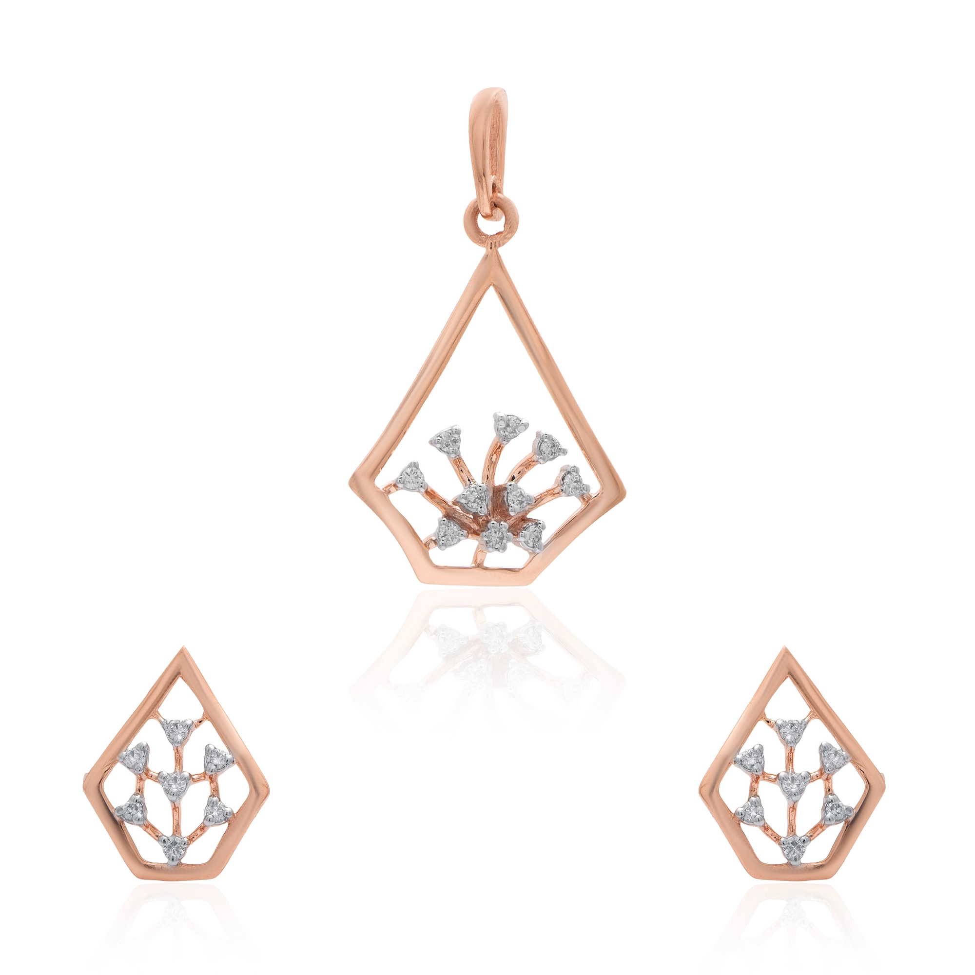Rose Gold Diamond Pendant thumbnail 3