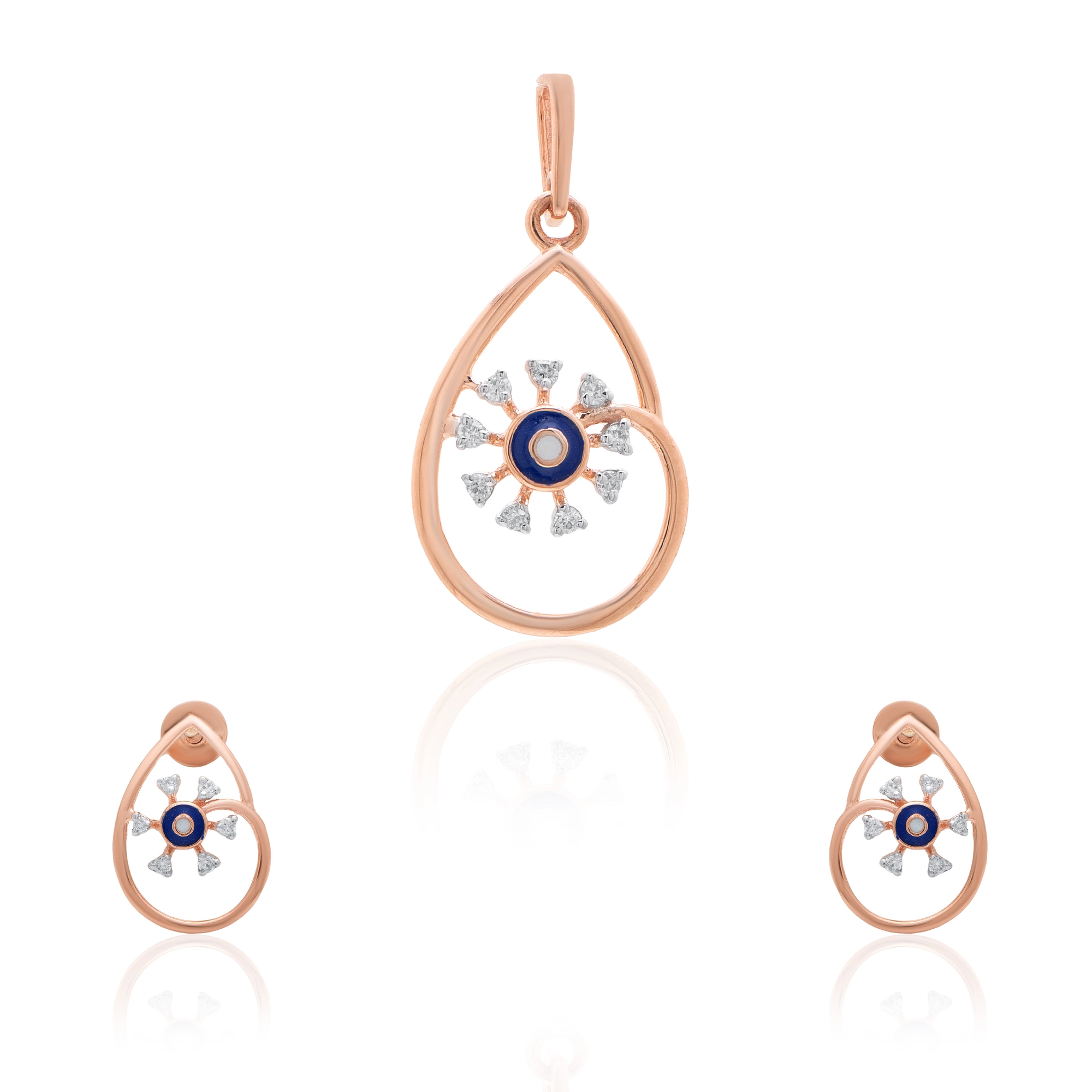 Rose Gold Diamond Pendant thumbnail 3