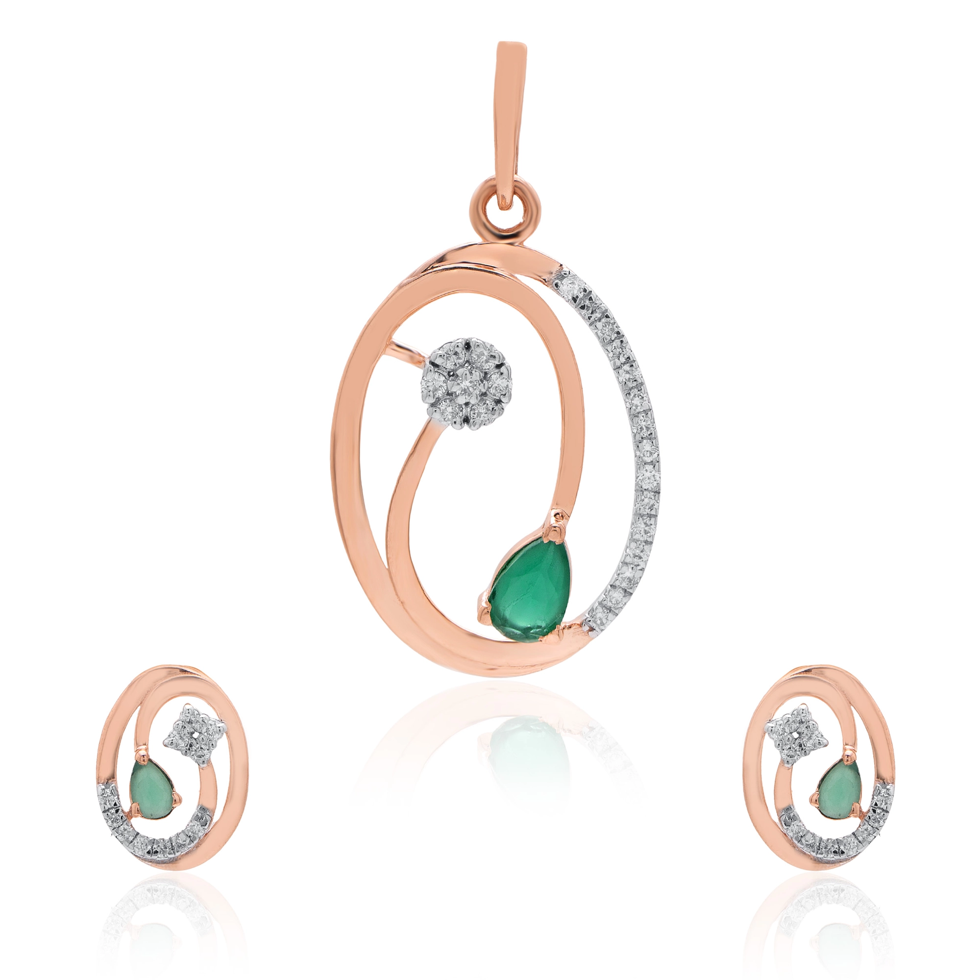 Rose Gold Diamond Pendant thumbnail 2