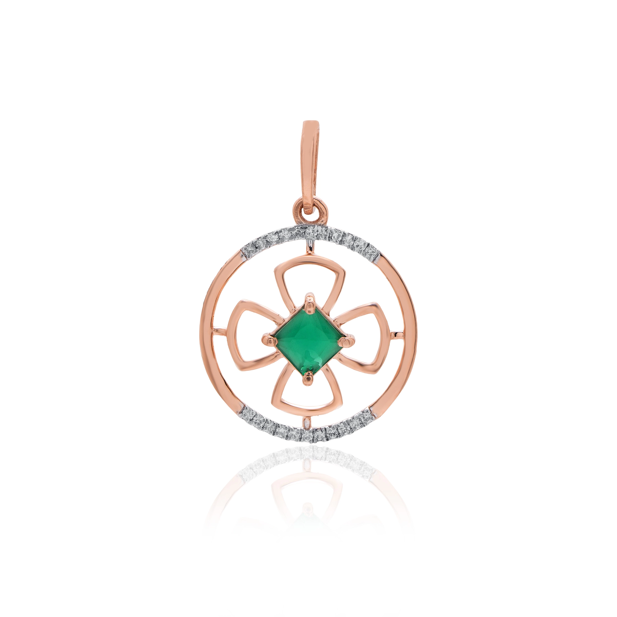 Rose Gold Diamond Pendant