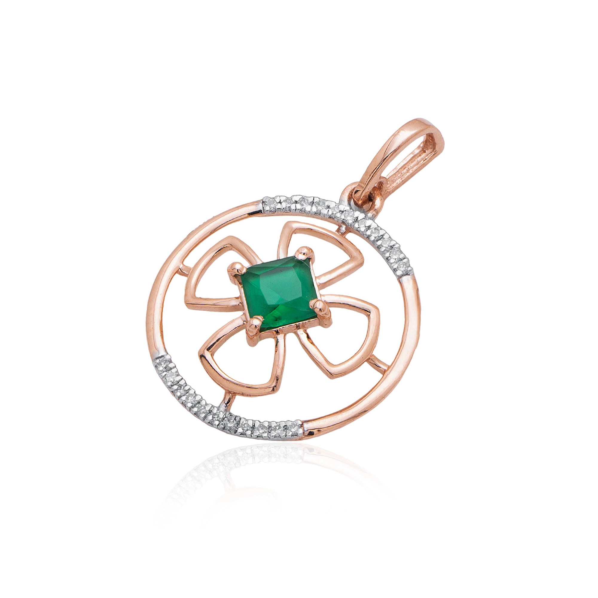 Rose Gold Diamond Pendant thumbnail 2