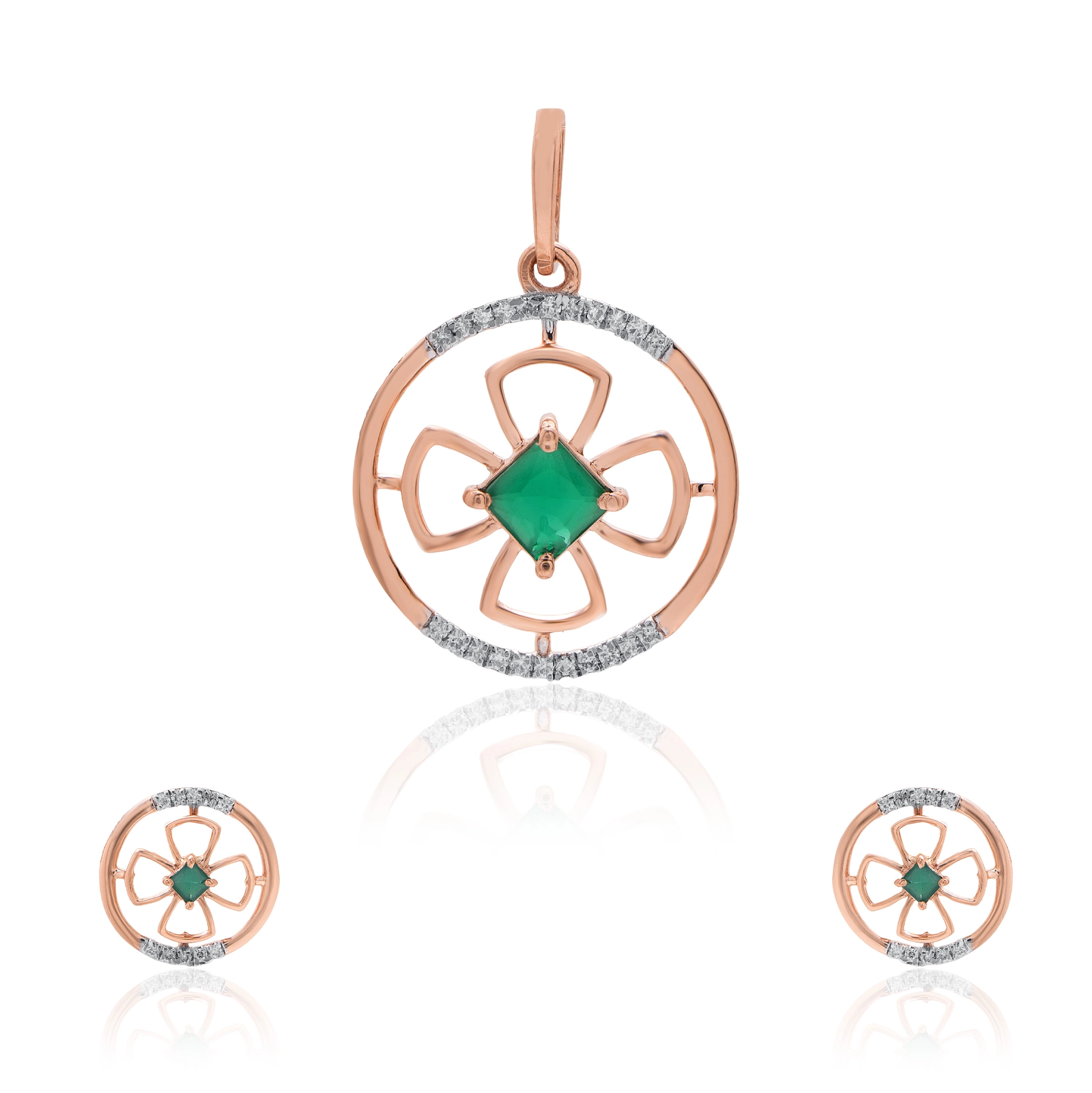 Rose Gold Diamond Pendant thumbnail 3