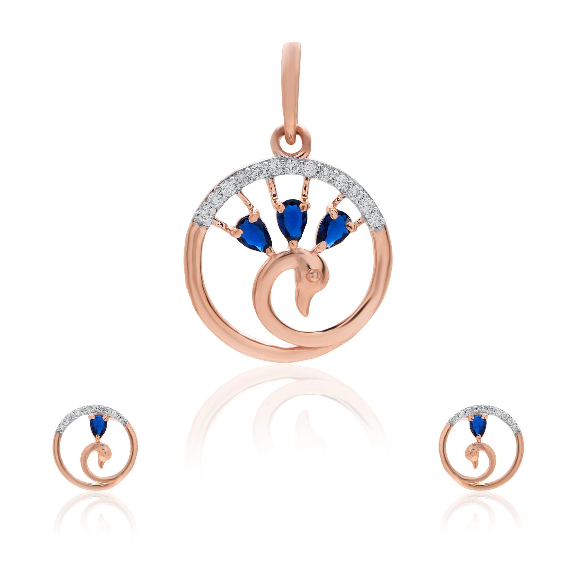 Rose Gold Diamond Pendant thumbnail 3