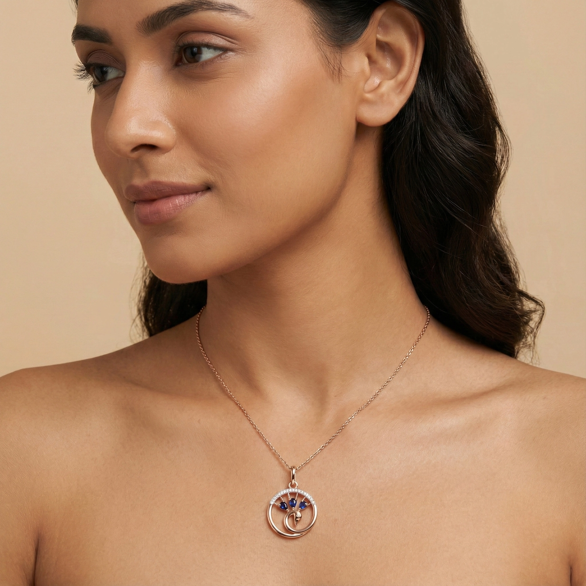 Rose Gold Diamond Pendant thumbnail 4