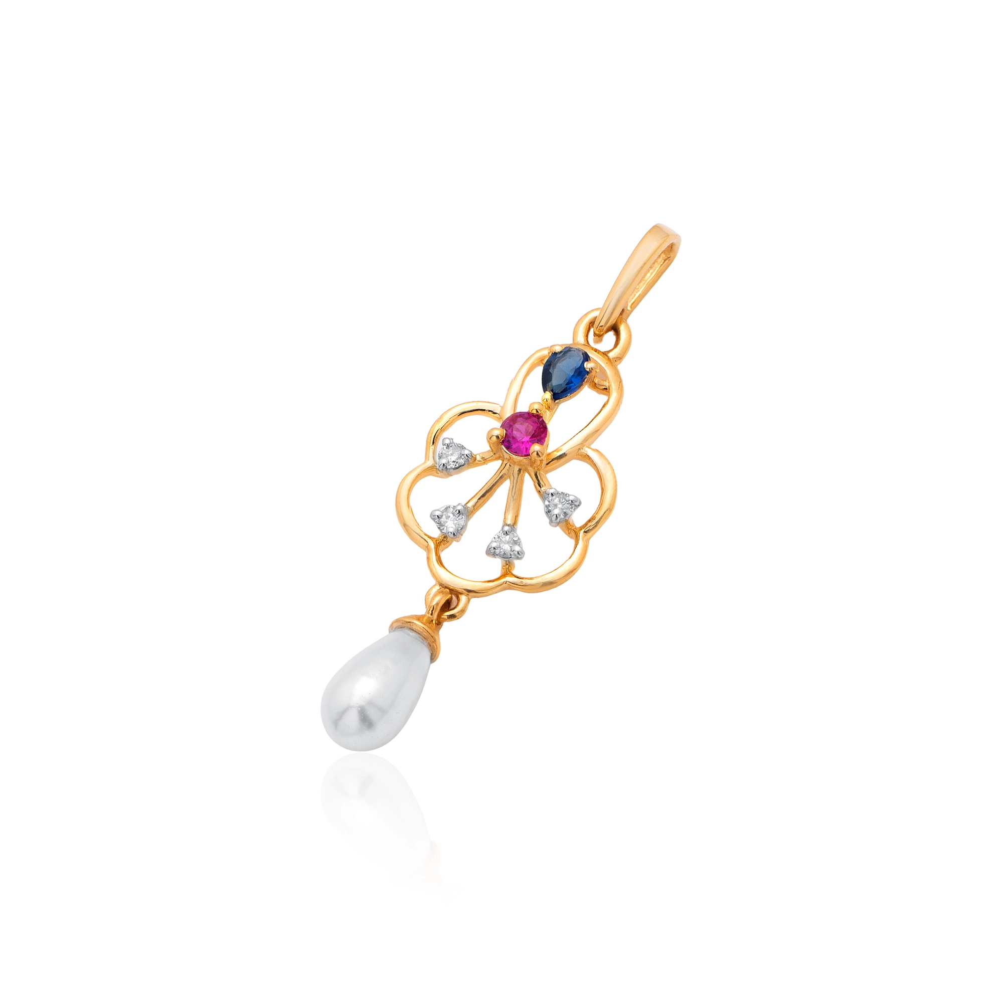 Yellow Gold Diamond Pendant thumbnail 2